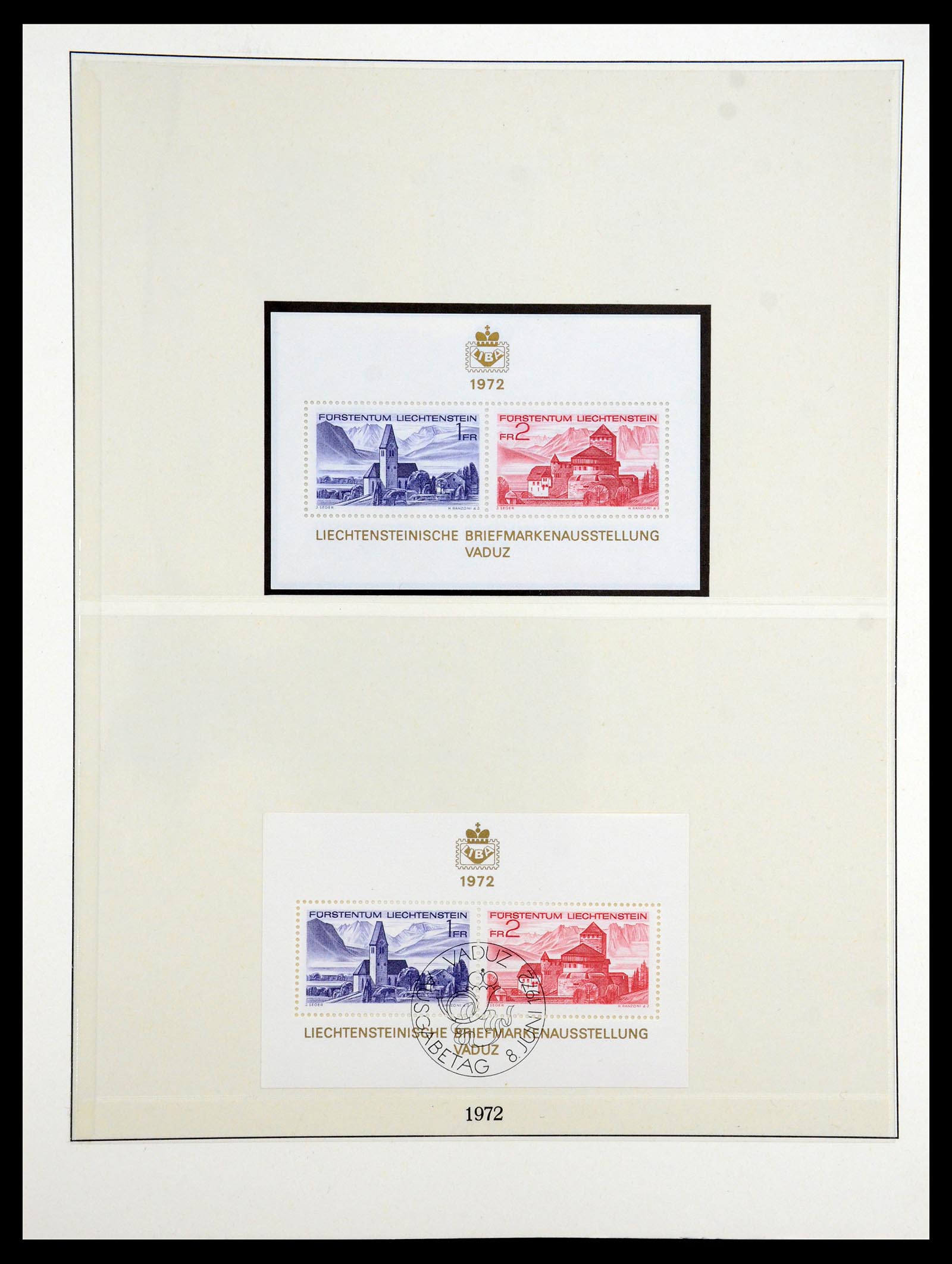 35188 003 - Postzegelverzameling 35188 Liechtenstein 1971-2012.