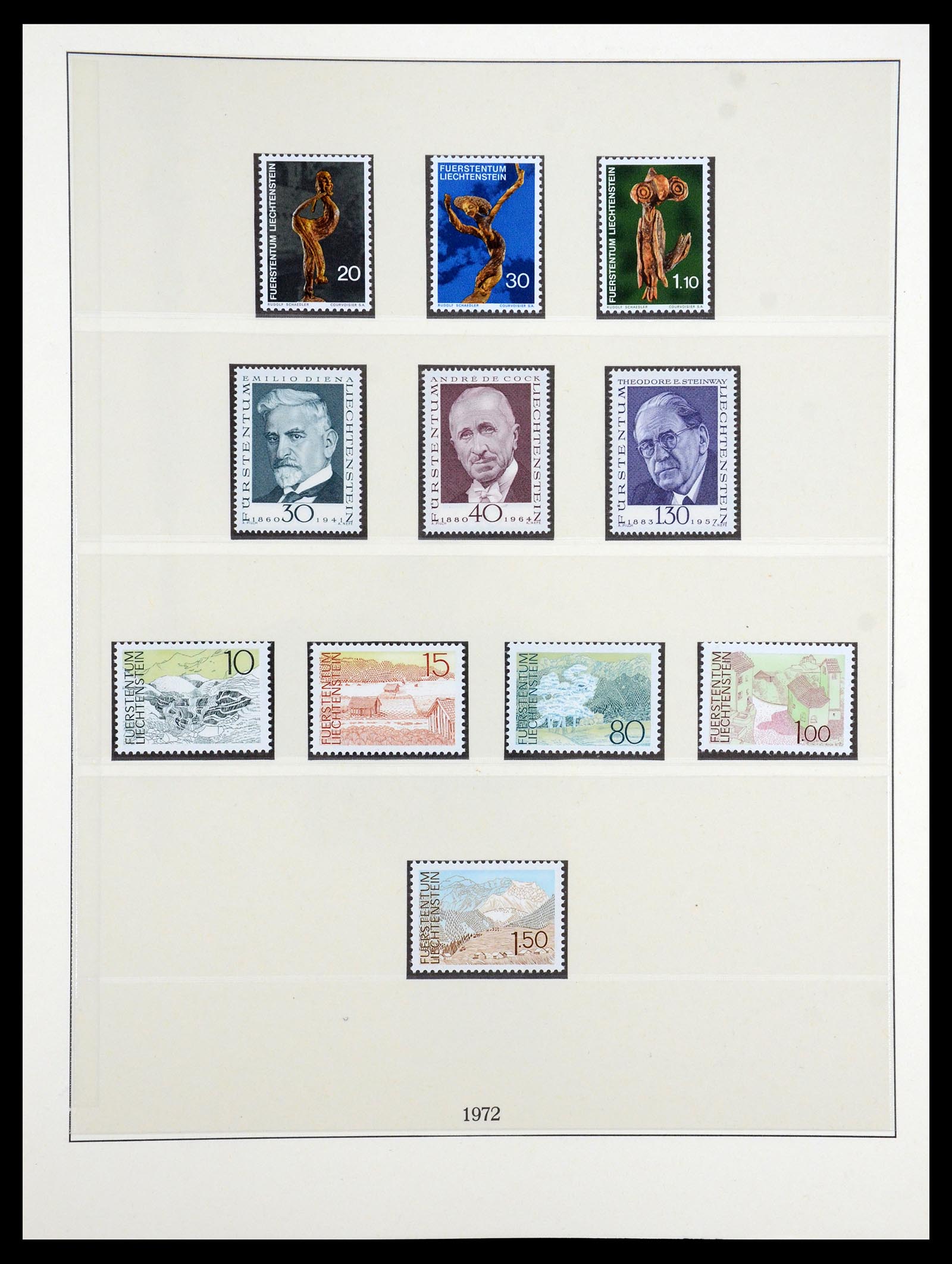 35188 004 - Postzegelverzameling 35188 Liechtenstein 1971-2012.