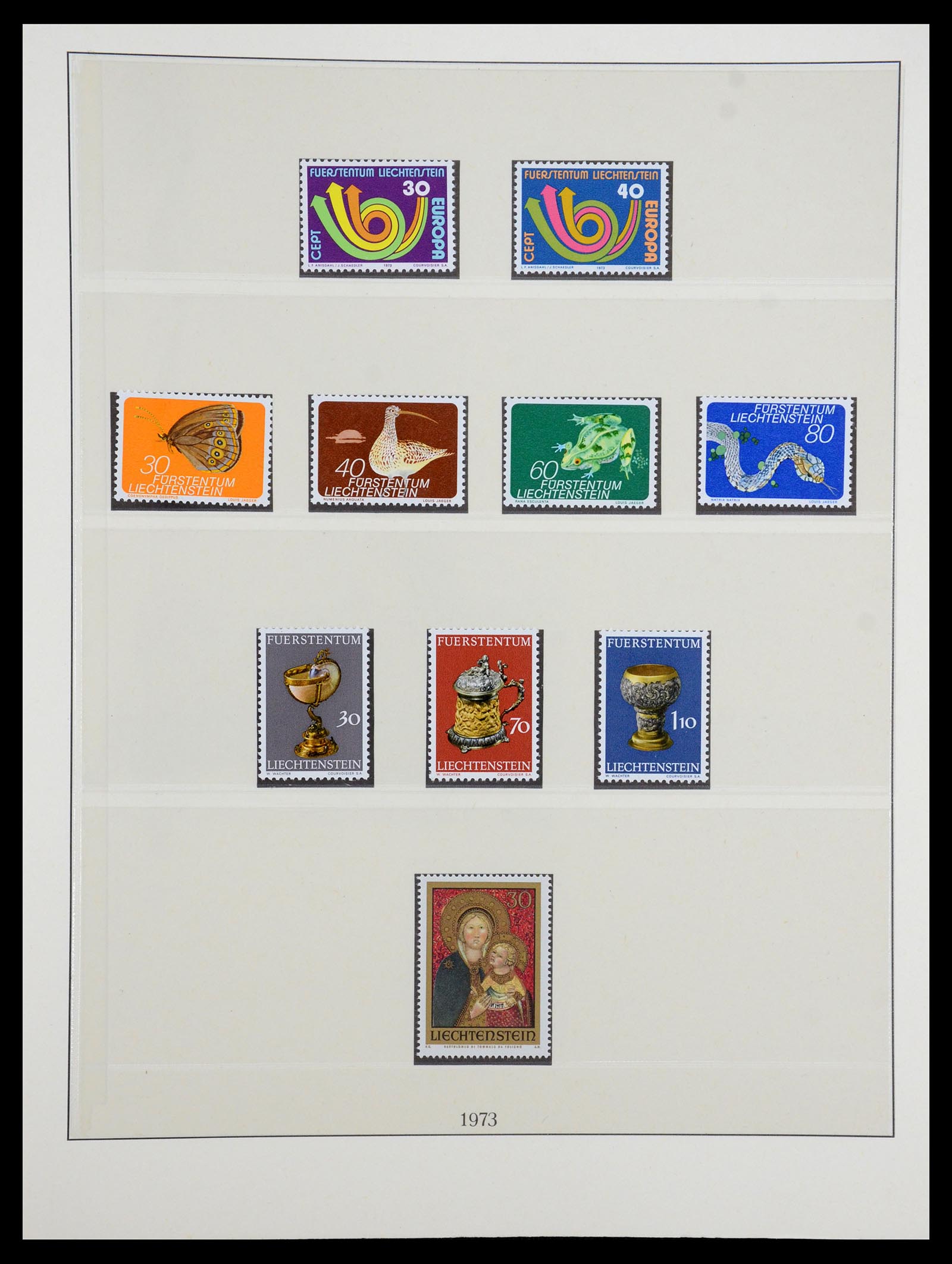 35188 005 - Stamp Collection 35188 Liechtenstein 1971-2012.