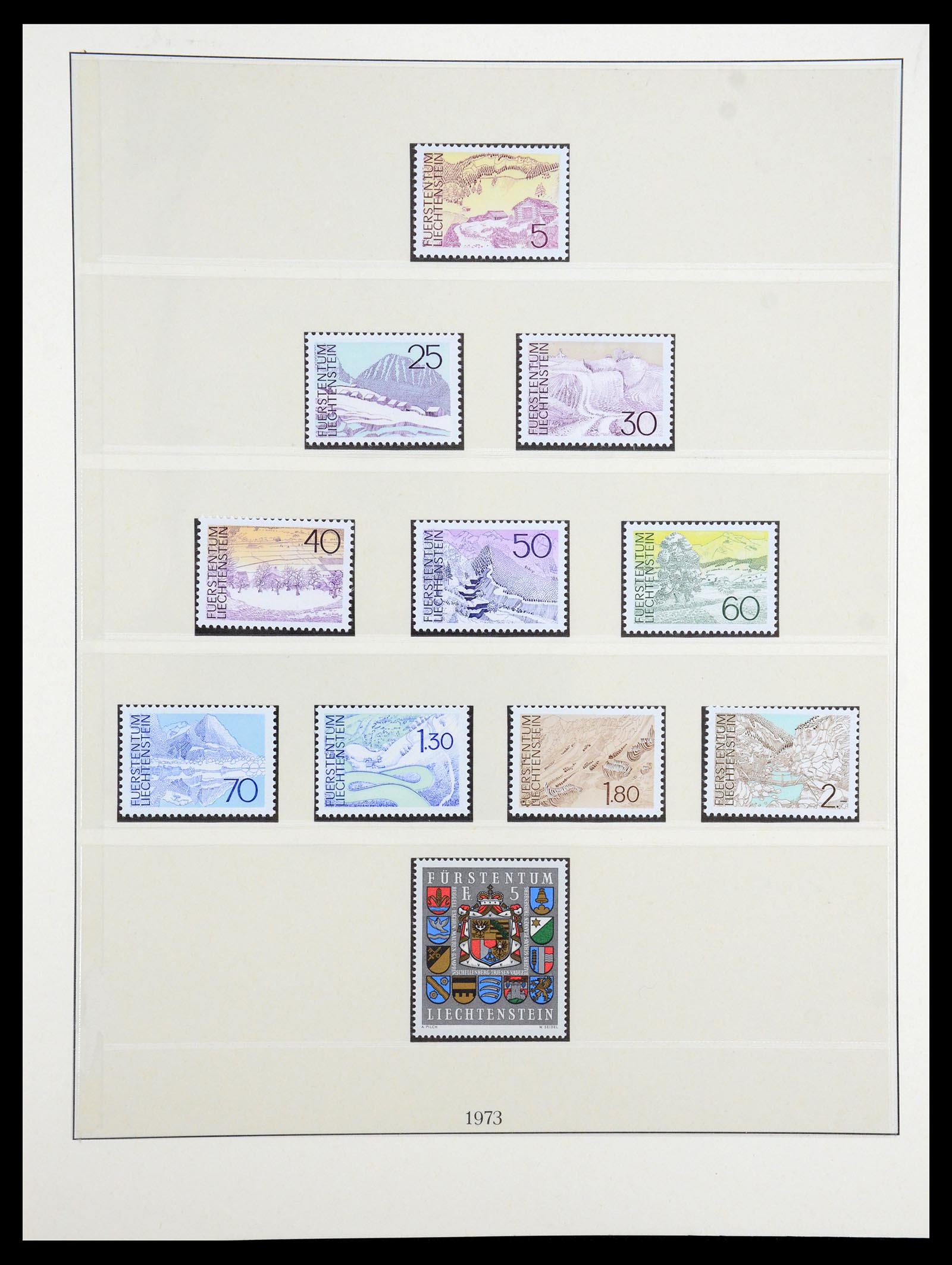 35188 006 - Postzegelverzameling 35188 Liechtenstein 1971-2012.
