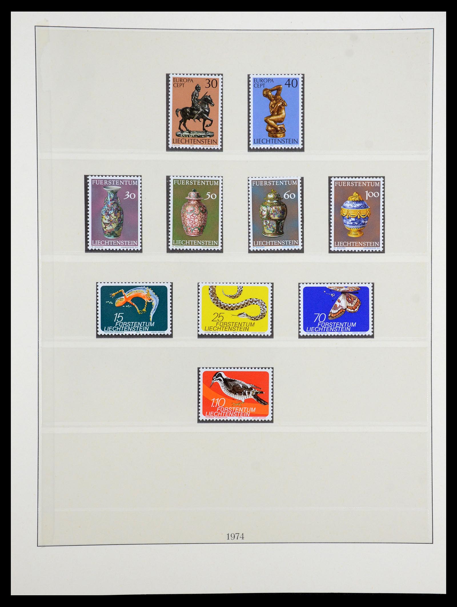 35188 007 - Stamp Collection 35188 Liechtenstein 1971-2012.