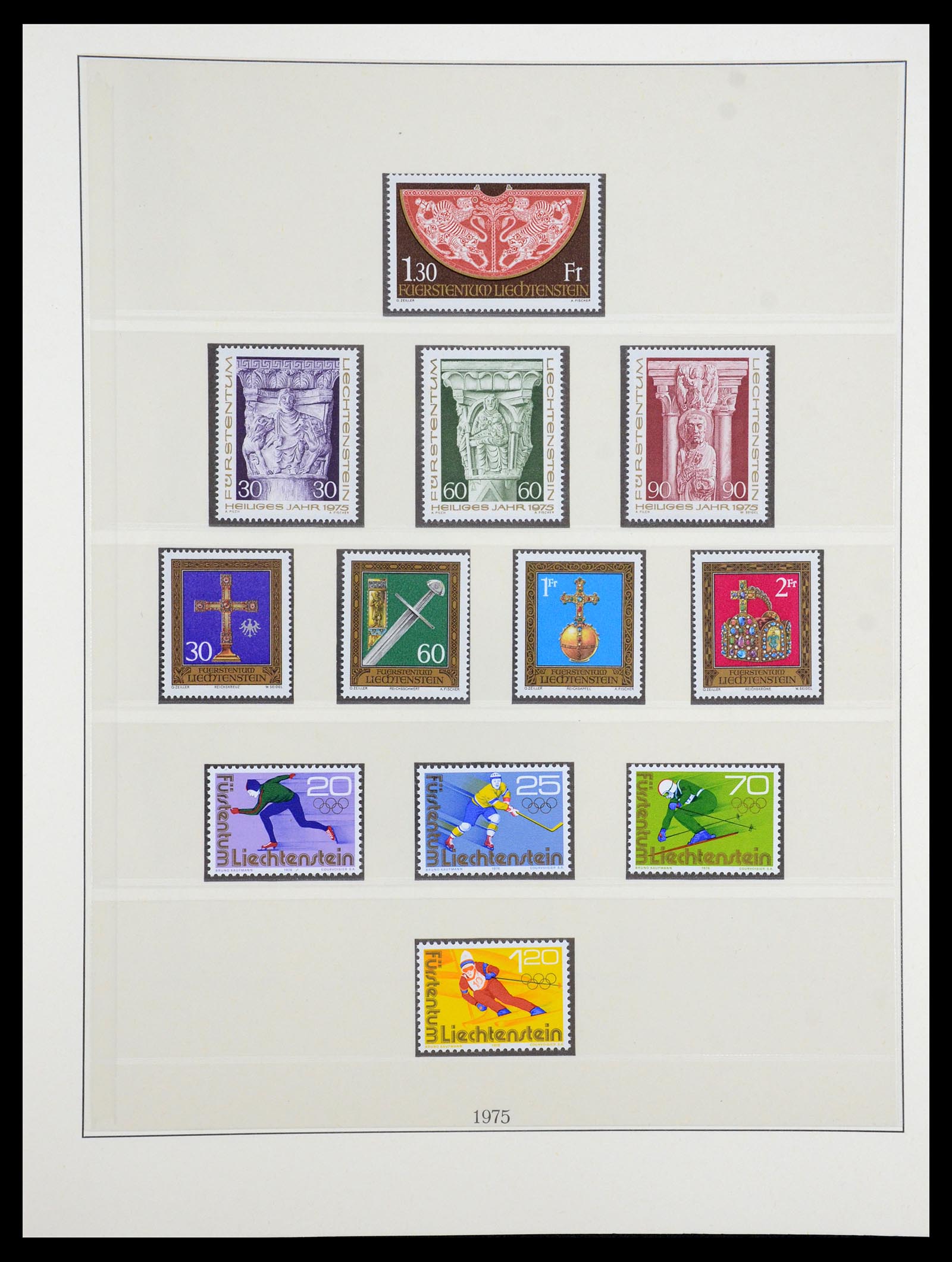 35188 010 - Stamp Collection 35188 Liechtenstein 1971-2012.