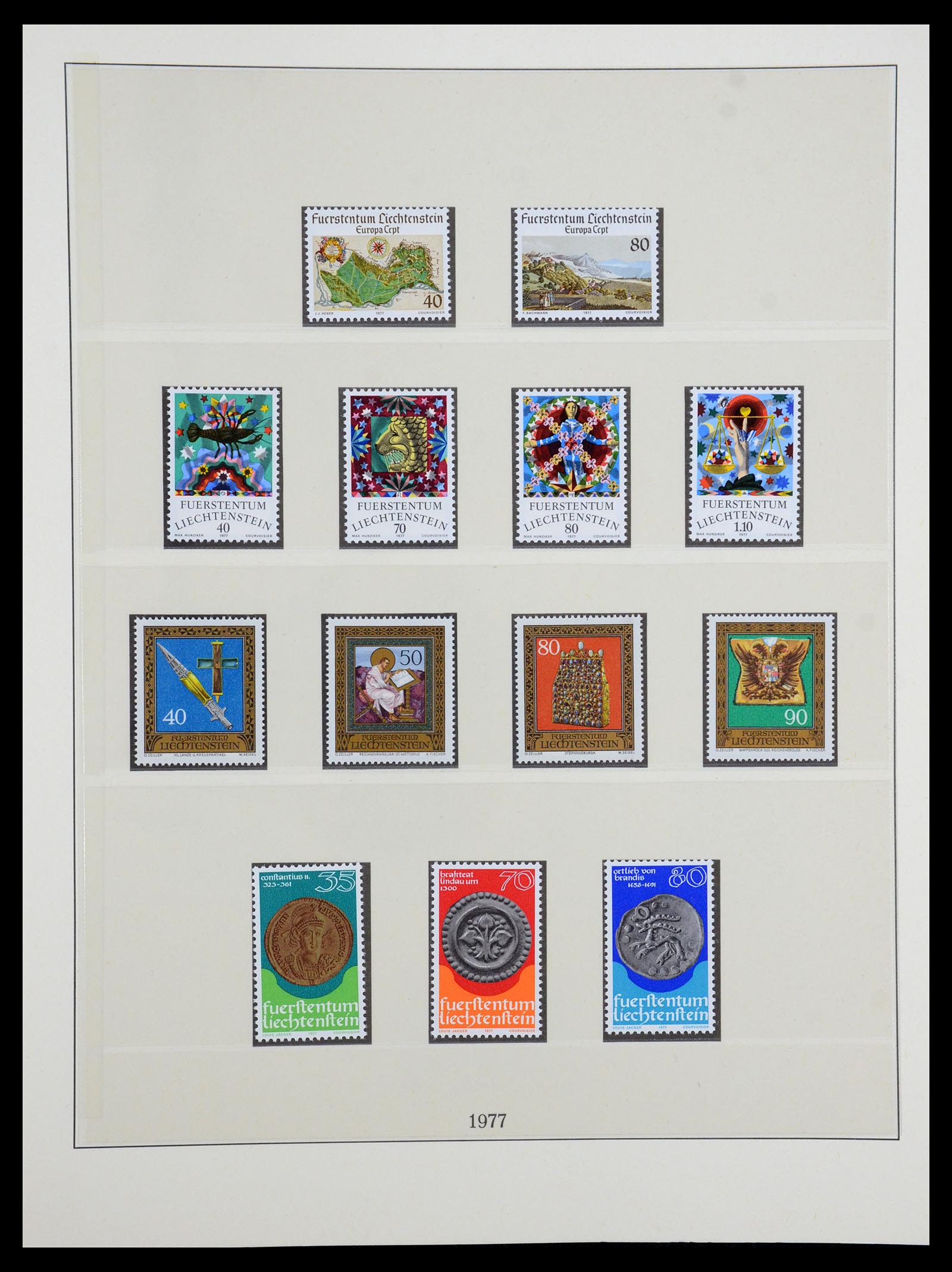 35188 014 - Stamp Collection 35188 Liechtenstein 1971-2012.
