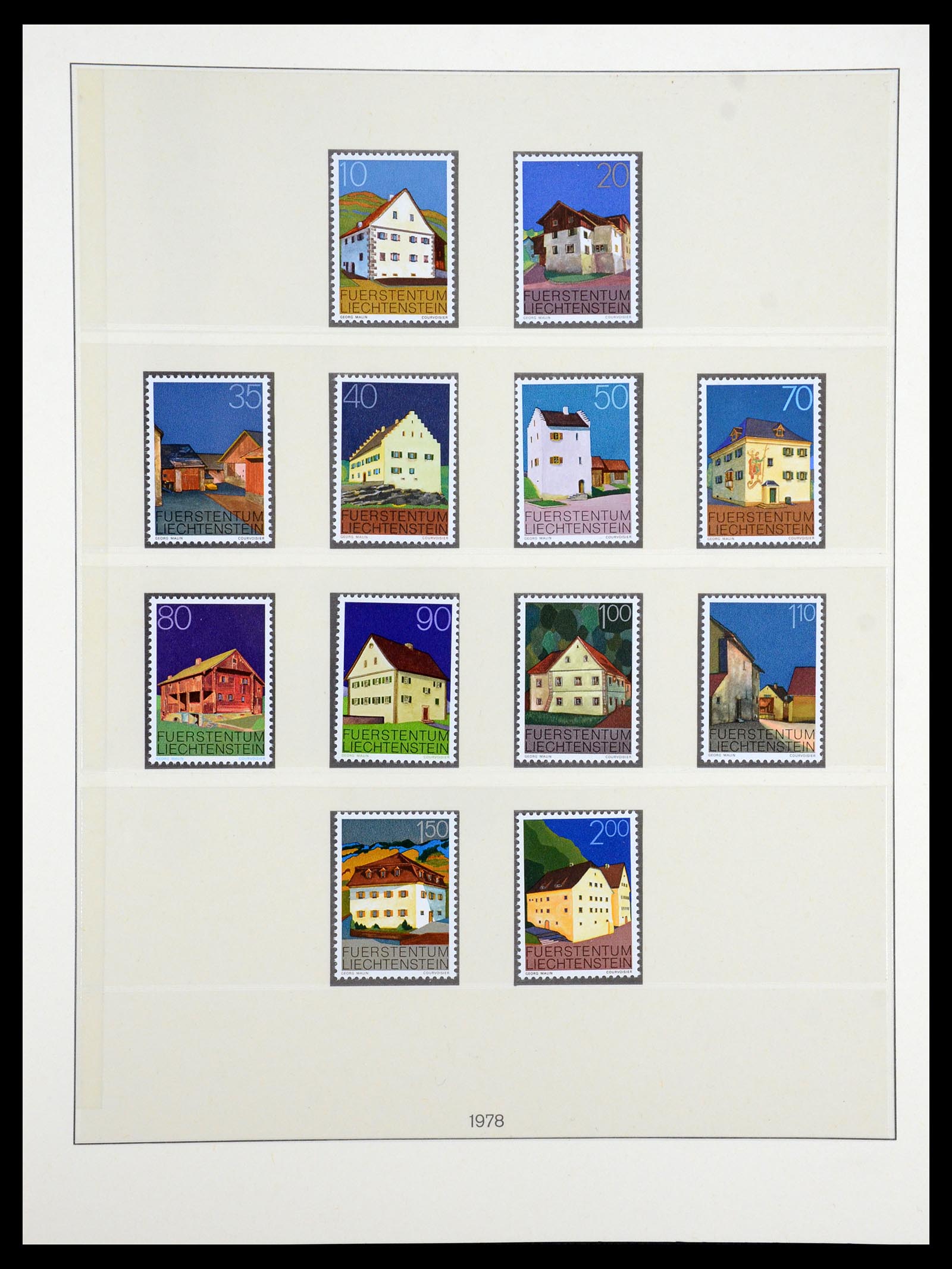 35188 017 - Stamp Collection 35188 Liechtenstein 1971-2012.