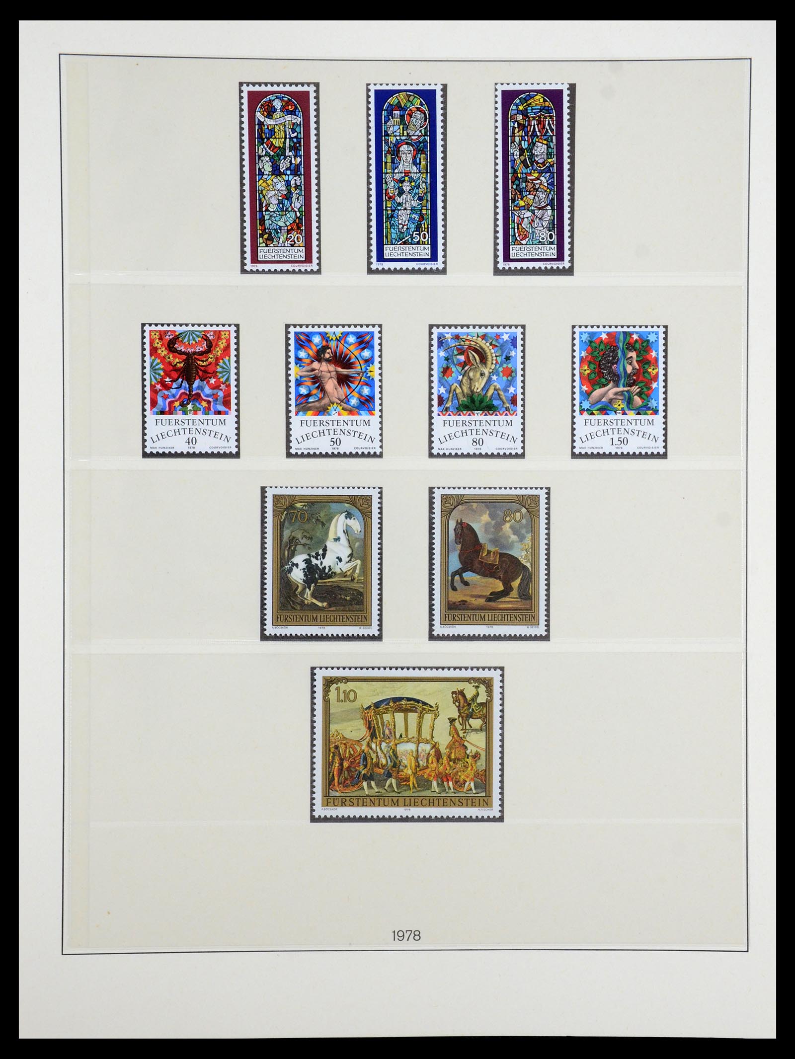 35188 018 - Stamp Collection 35188 Liechtenstein 1971-2012.