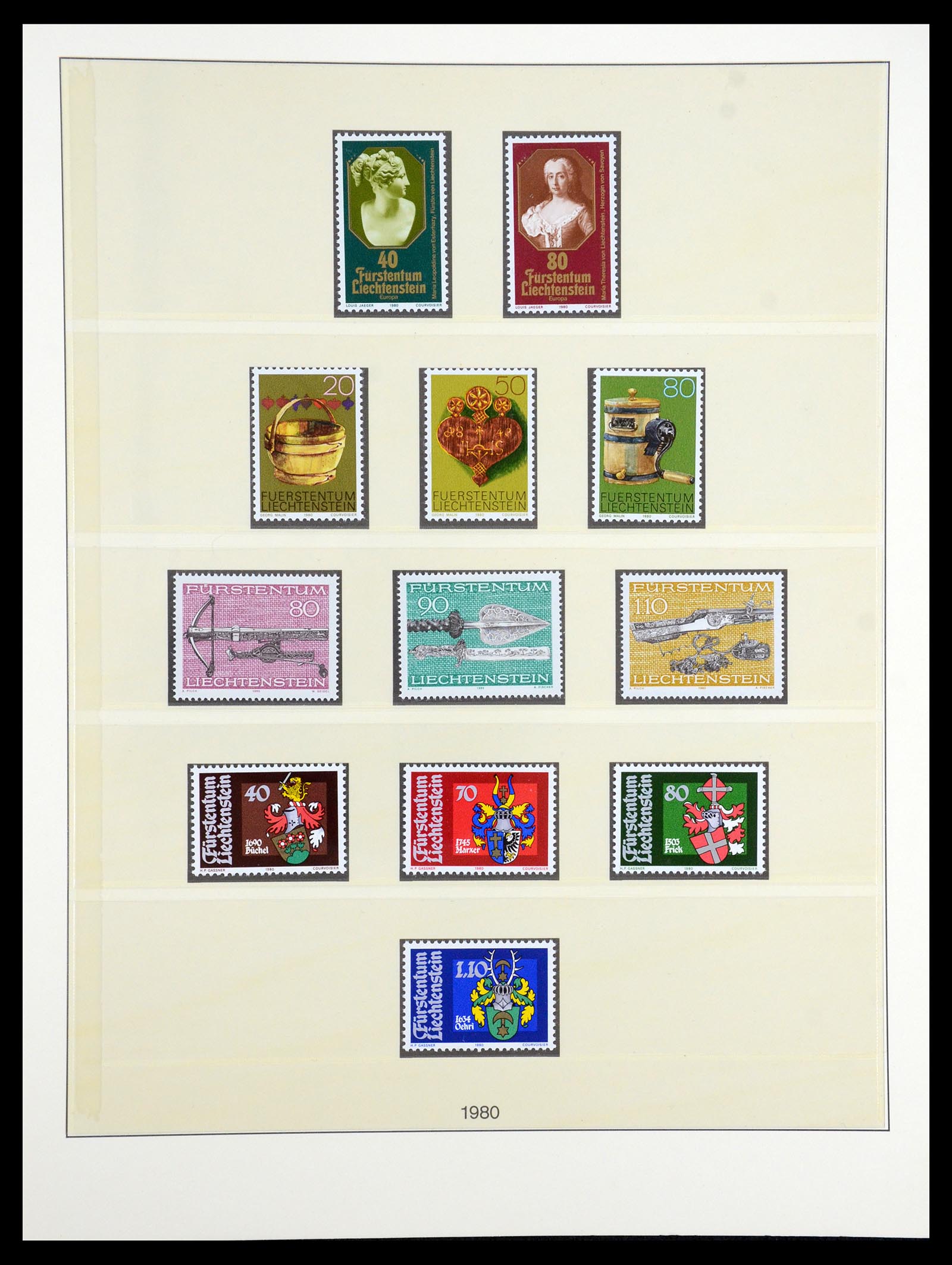 35188 021 - Postzegelverzameling 35188 Liechtenstein 1971-2012.