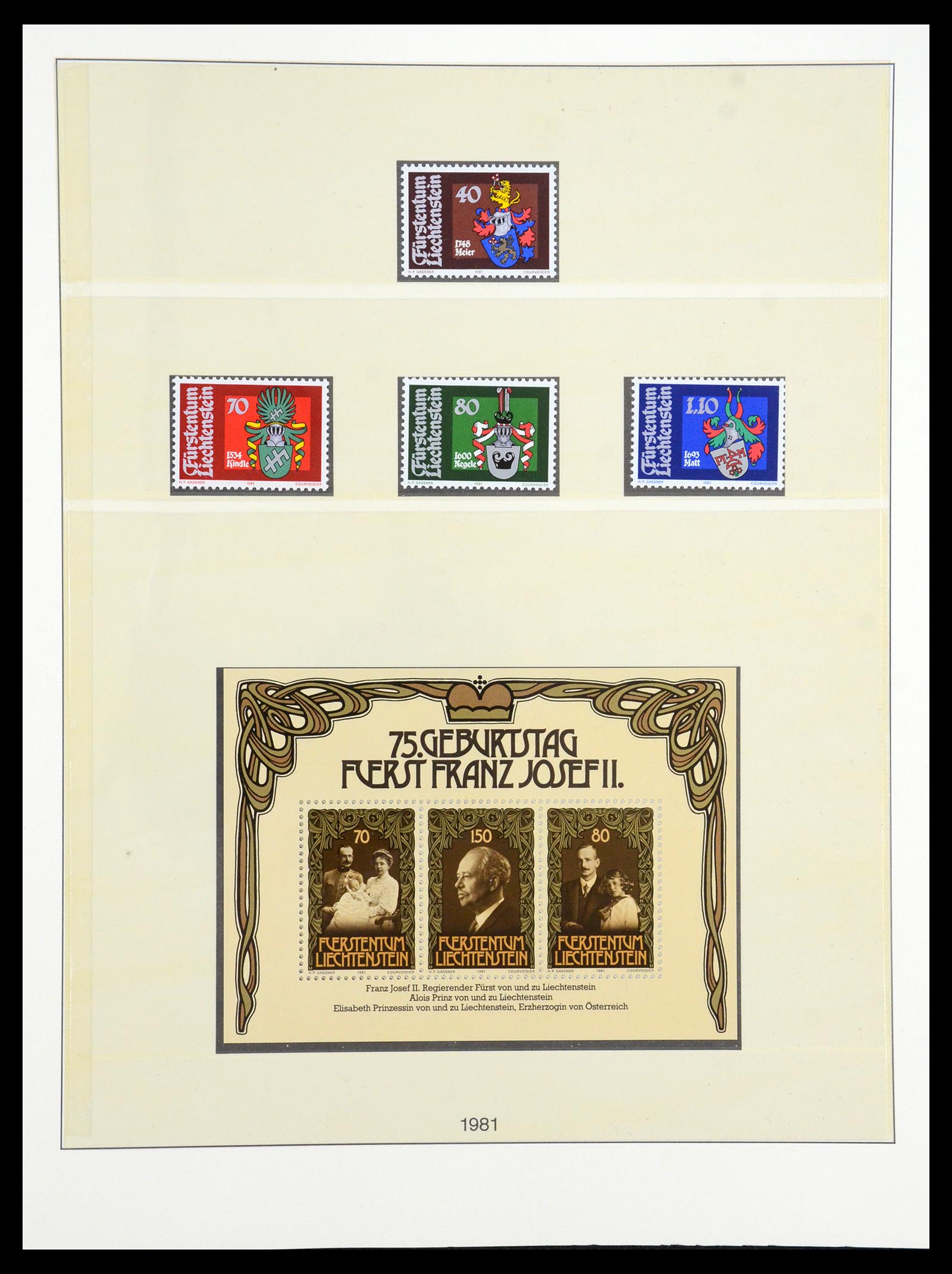 35188 023 - Stamp Collection 35188 Liechtenstein 1971-2012.