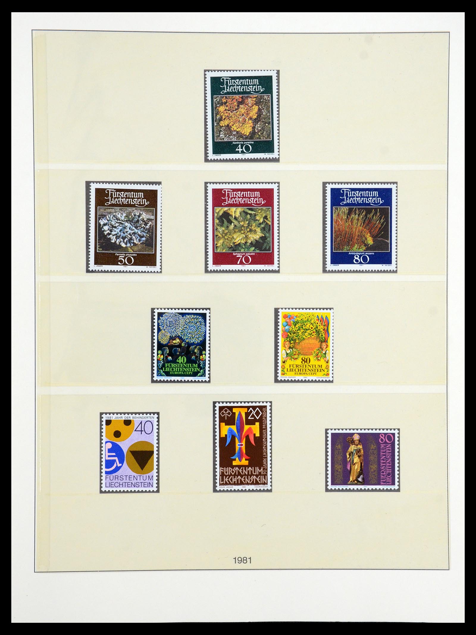 35188 024 - Stamp Collection 35188 Liechtenstein 1971-2012.