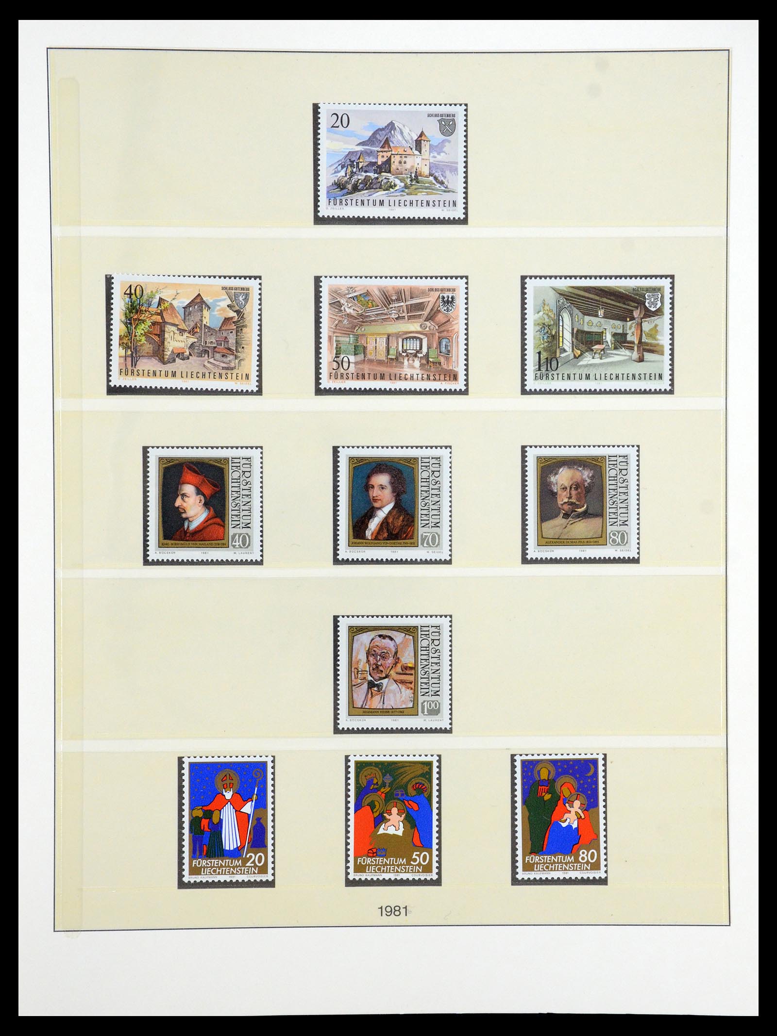 35188 025 - Stamp Collection 35188 Liechtenstein 1971-2012.