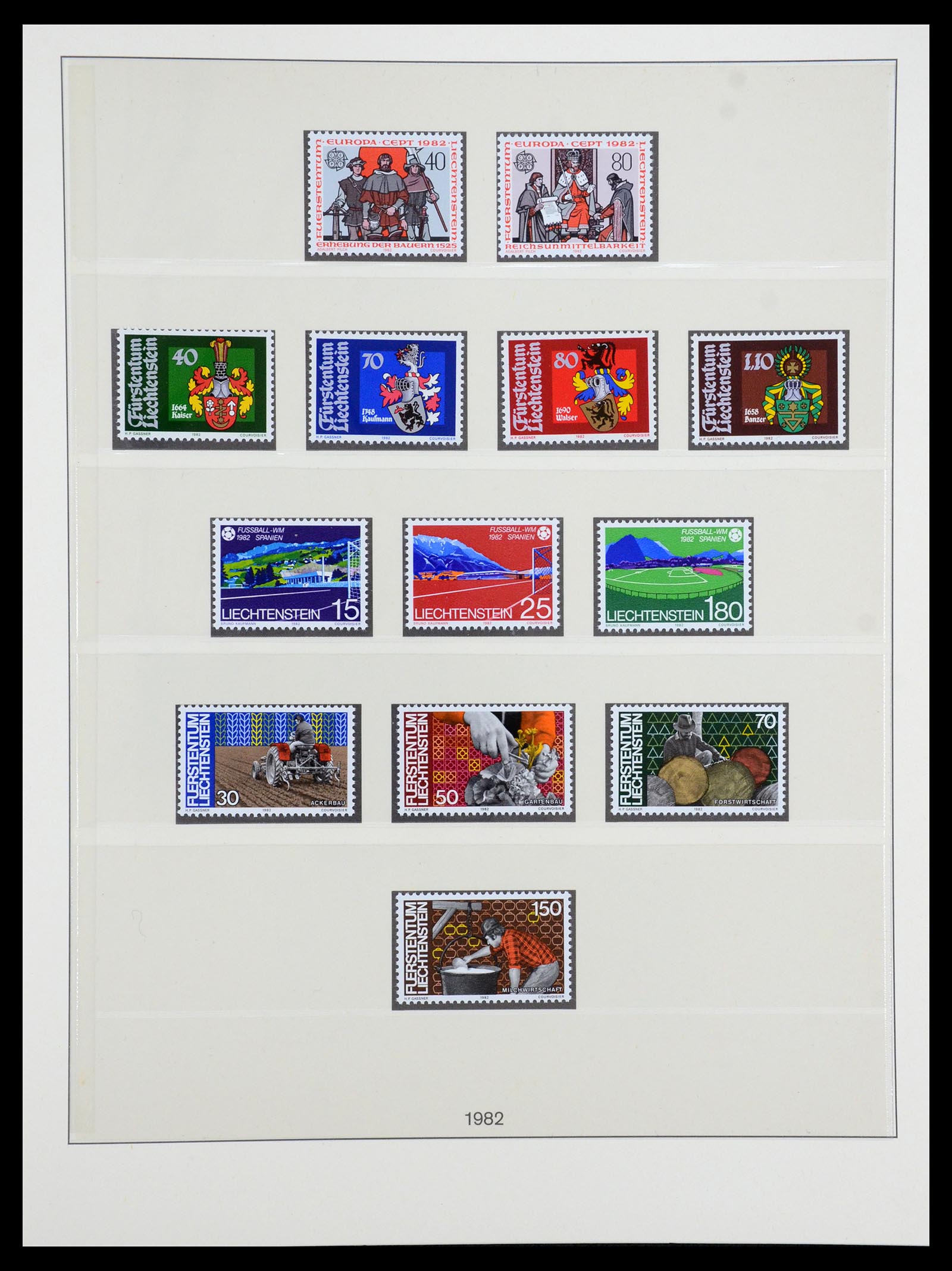 35188 026 - Postzegelverzameling 35188 Liechtenstein 1971-2012.