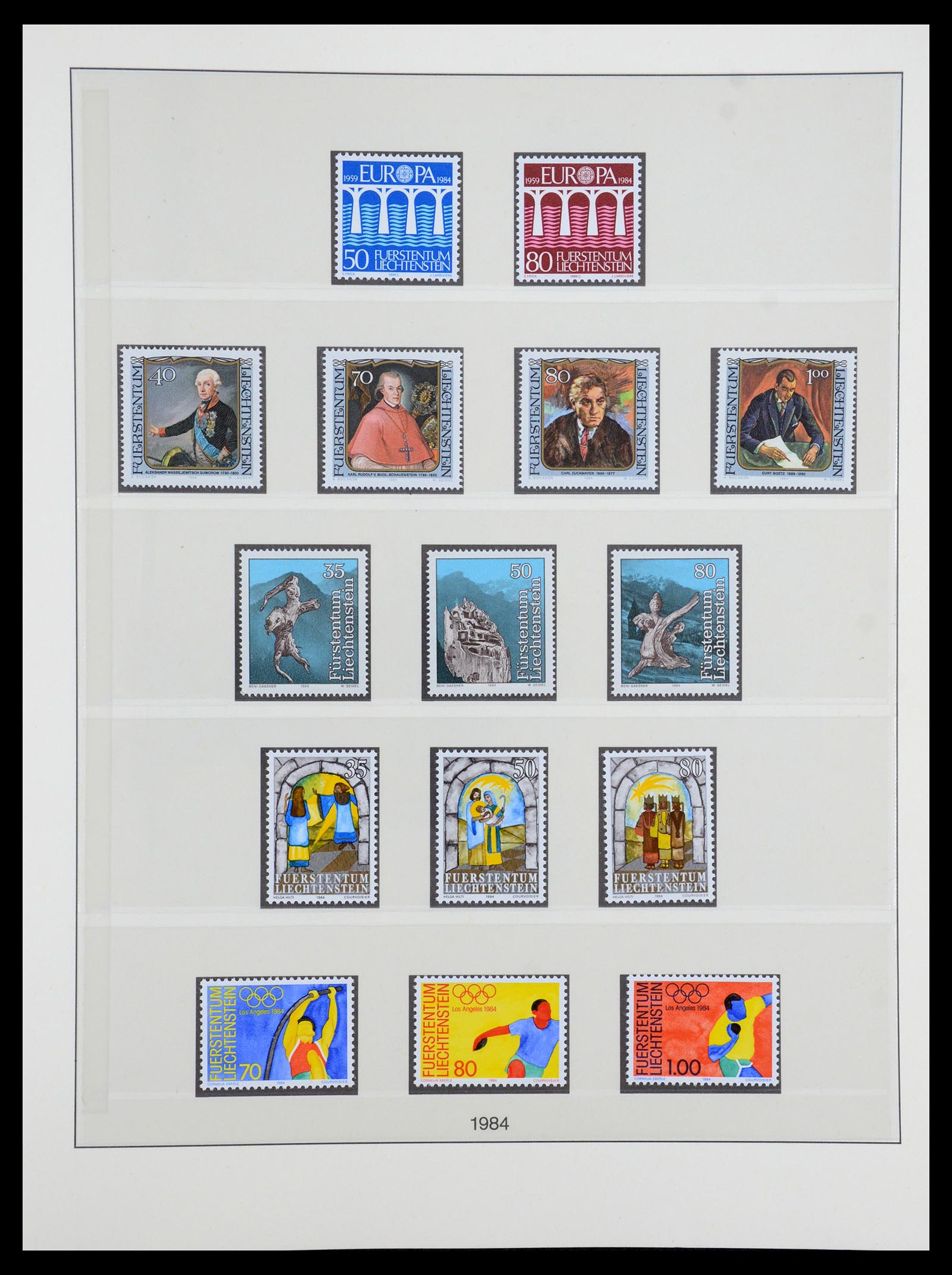 35188 030 - Stamp Collection 35188 Liechtenstein 1971-2012.