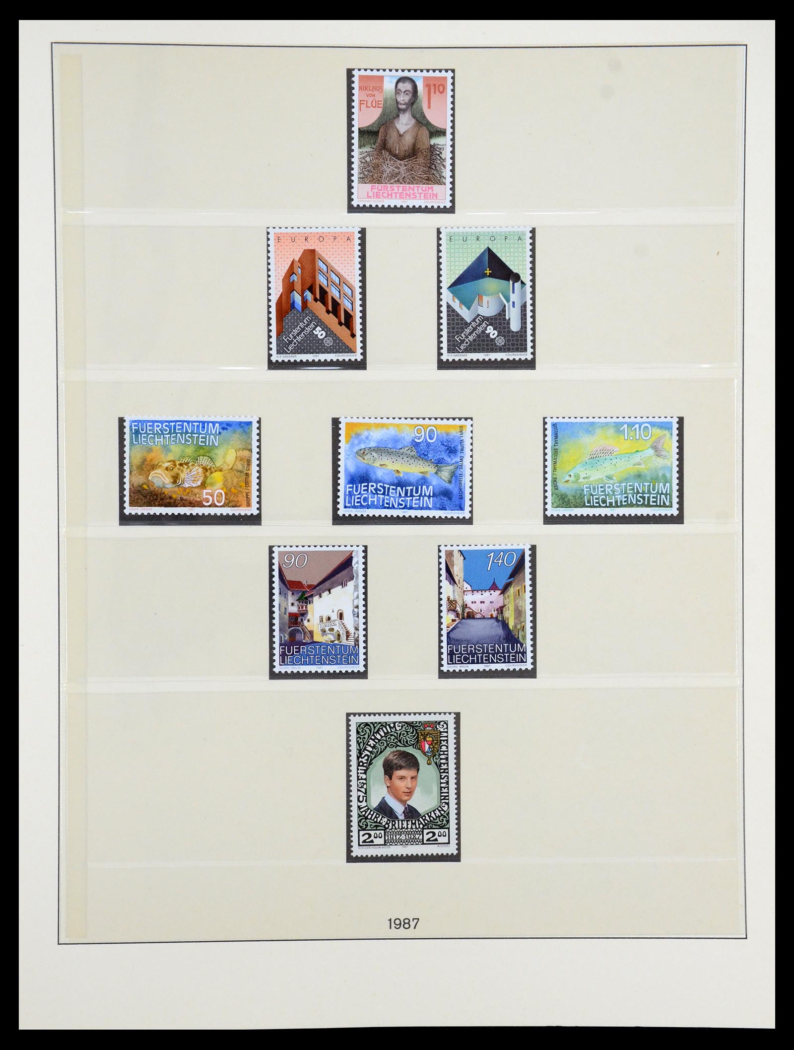 35188 037 - Postzegelverzameling 35188 Liechtenstein 1971-2012.
