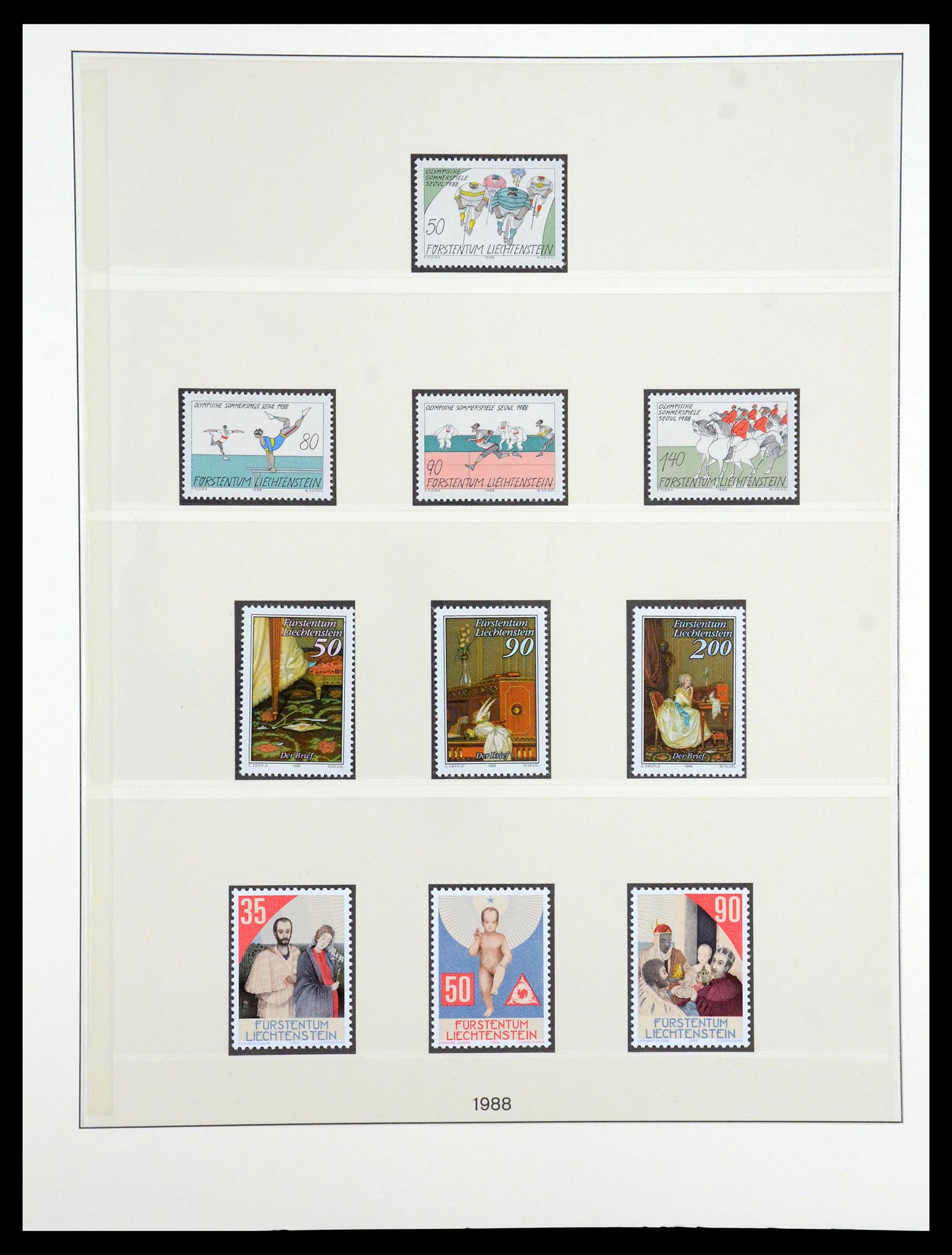 35188 041 - Stamp Collection 35188 Liechtenstein 1971-2012.