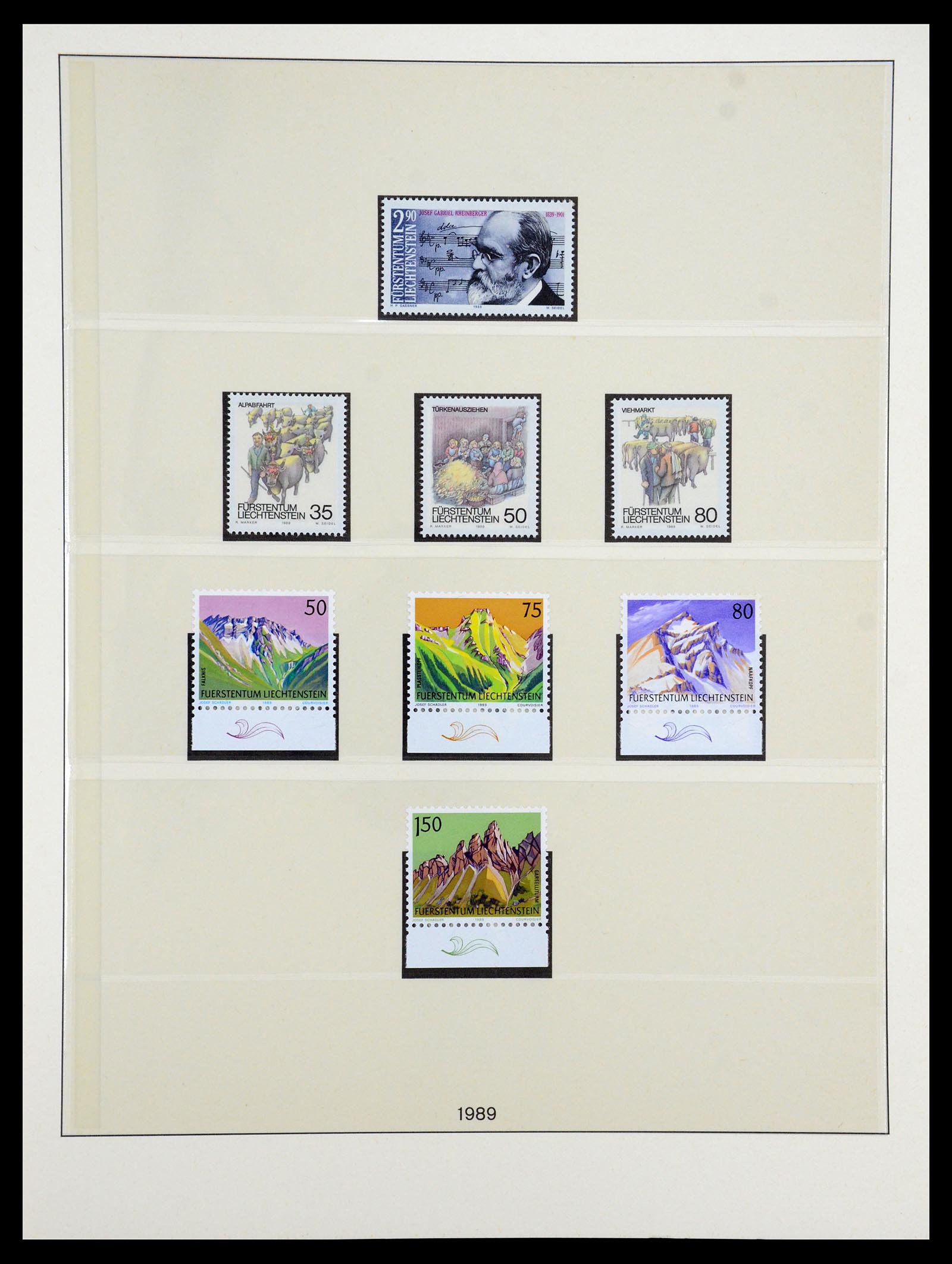 35188 043 - Postzegelverzameling 35188 Liechtenstein 1971-2012.