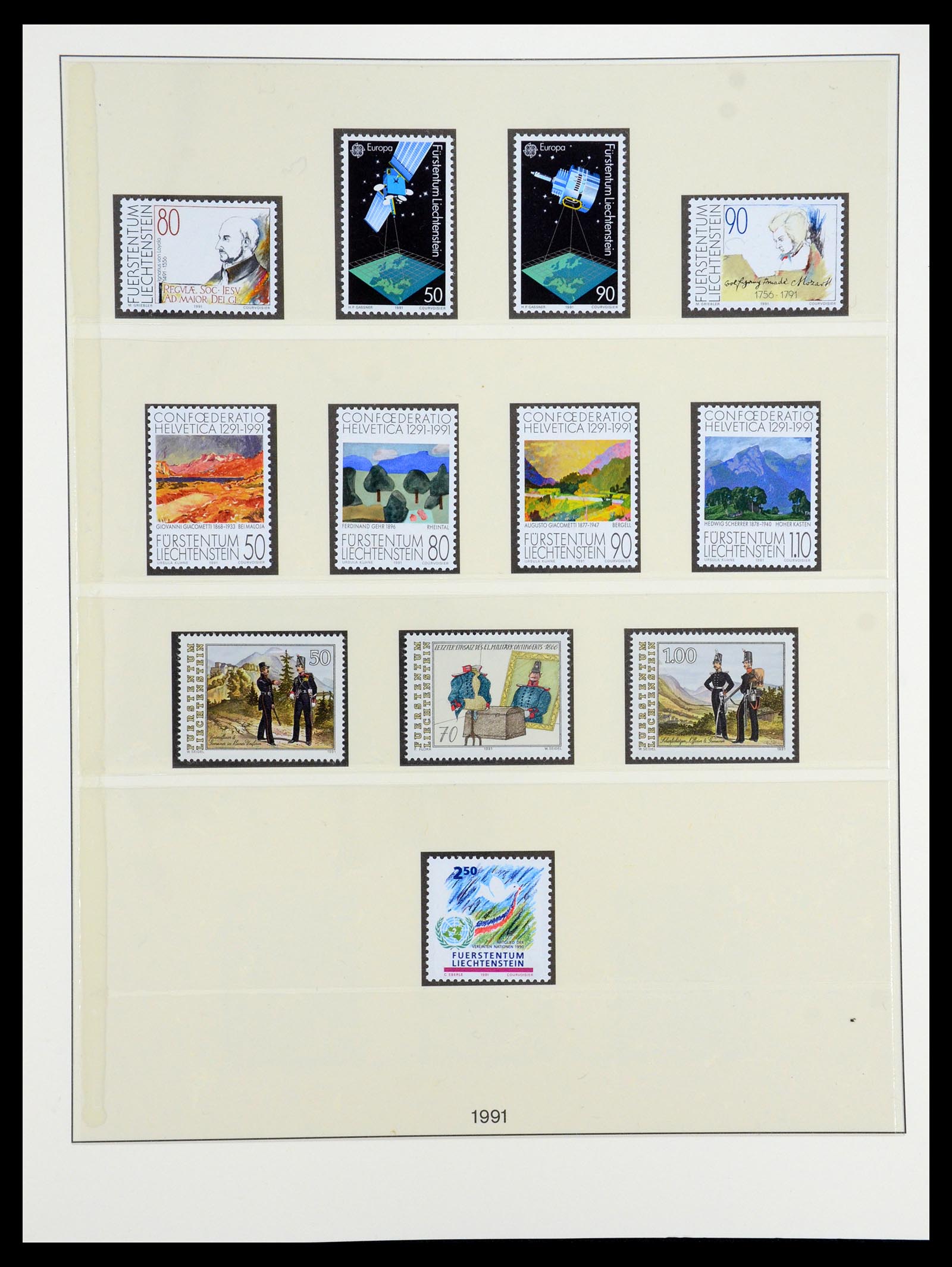 35188 048 - Stamp Collection 35188 Liechtenstein 1971-2012.