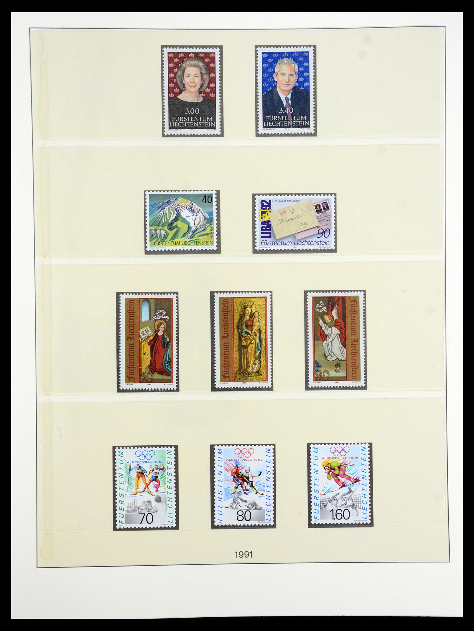35188 049 - Postzegelverzameling 35188 Liechtenstein 1971-2012.