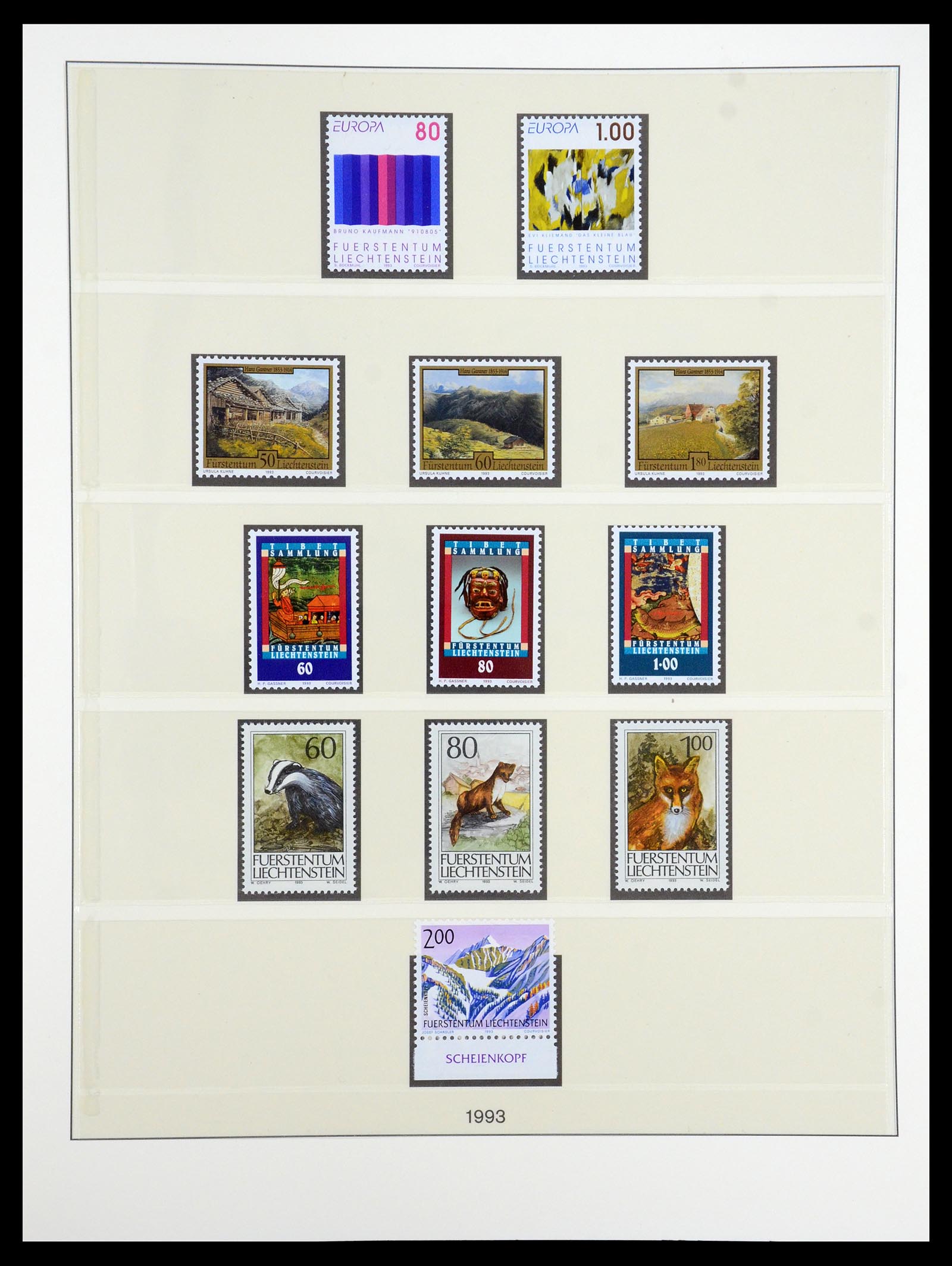 35188 053 - Stamp Collection 35188 Liechtenstein 1971-2012.