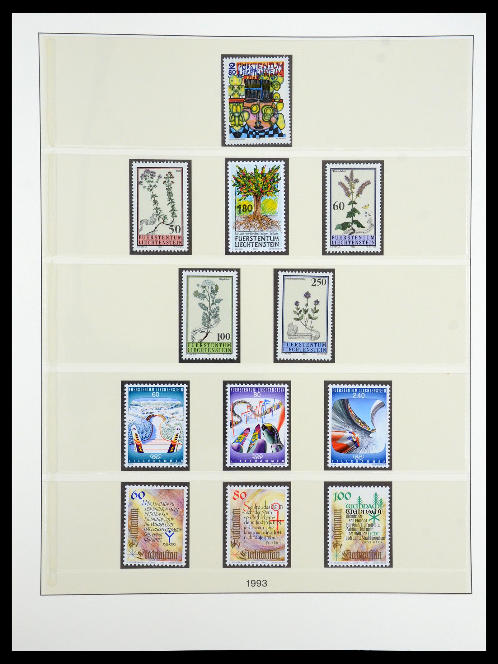 35188 055 - Postzegelverzameling 35188 Liechtenstein 1971-2012.