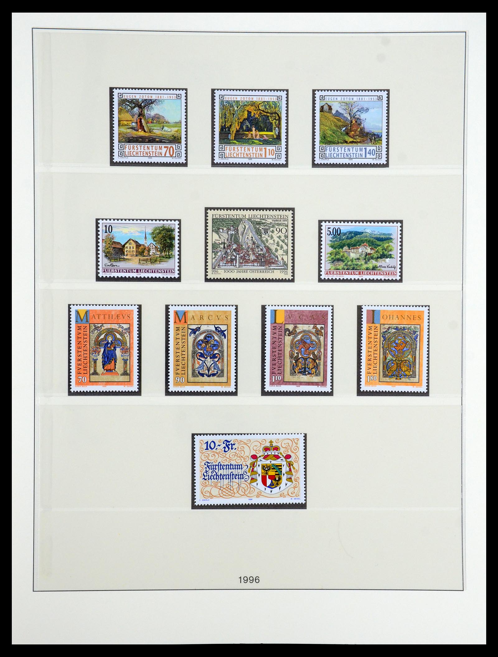 35188 061 - Postzegelverzameling 35188 Liechtenstein 1971-2012.