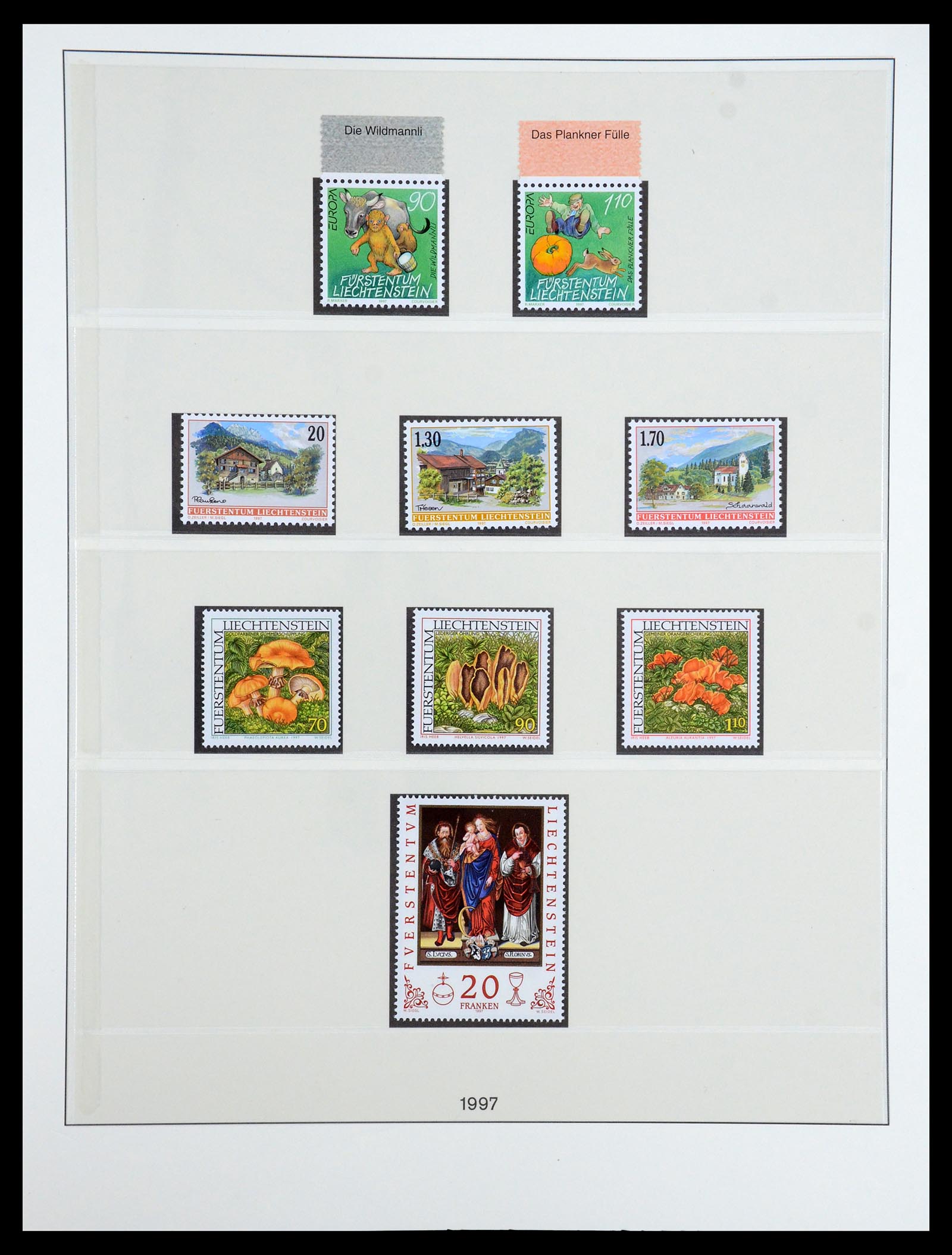 35188 062 - Postzegelverzameling 35188 Liechtenstein 1971-2012.