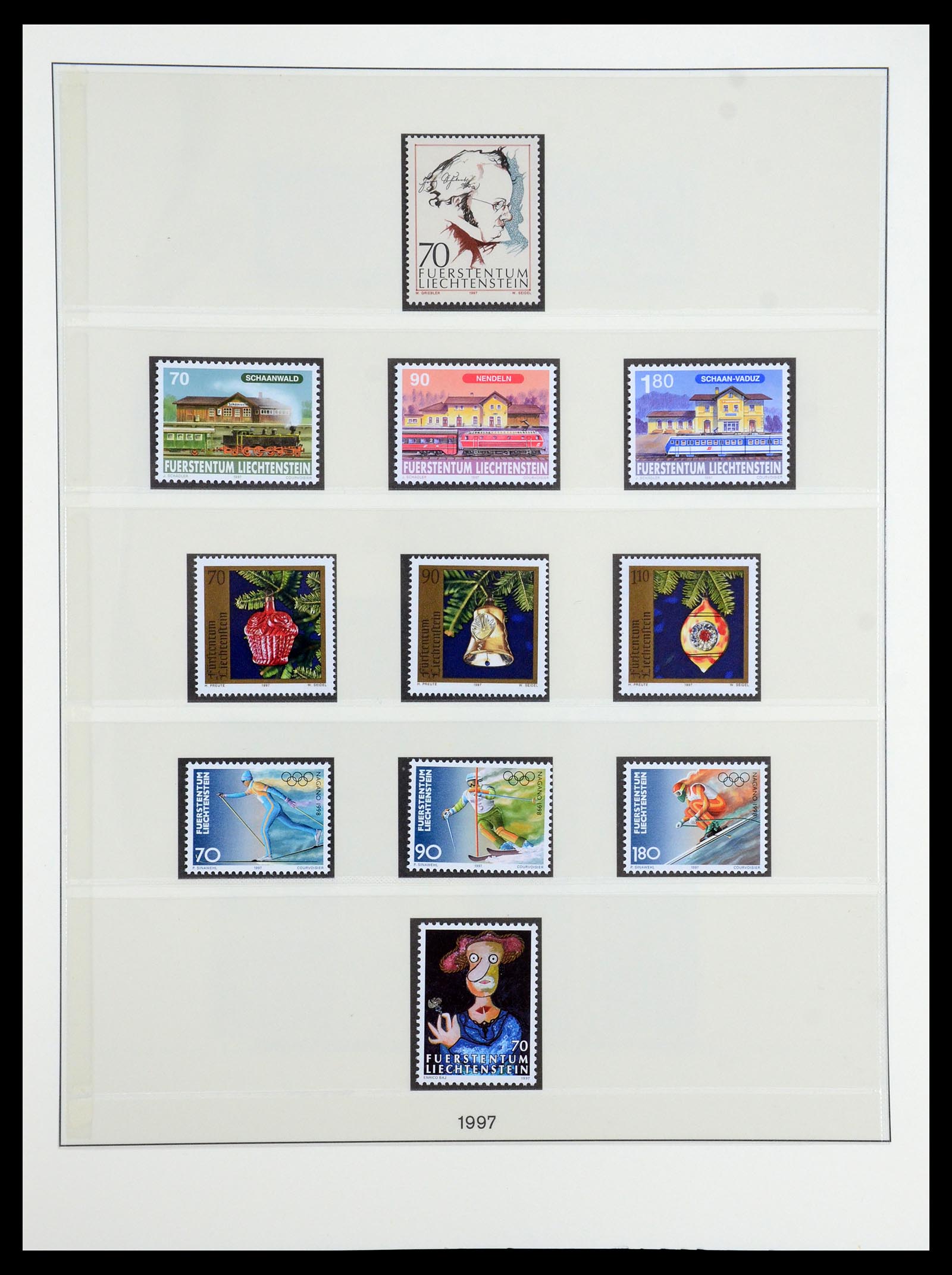 35188 063 - Postzegelverzameling 35188 Liechtenstein 1971-2012.