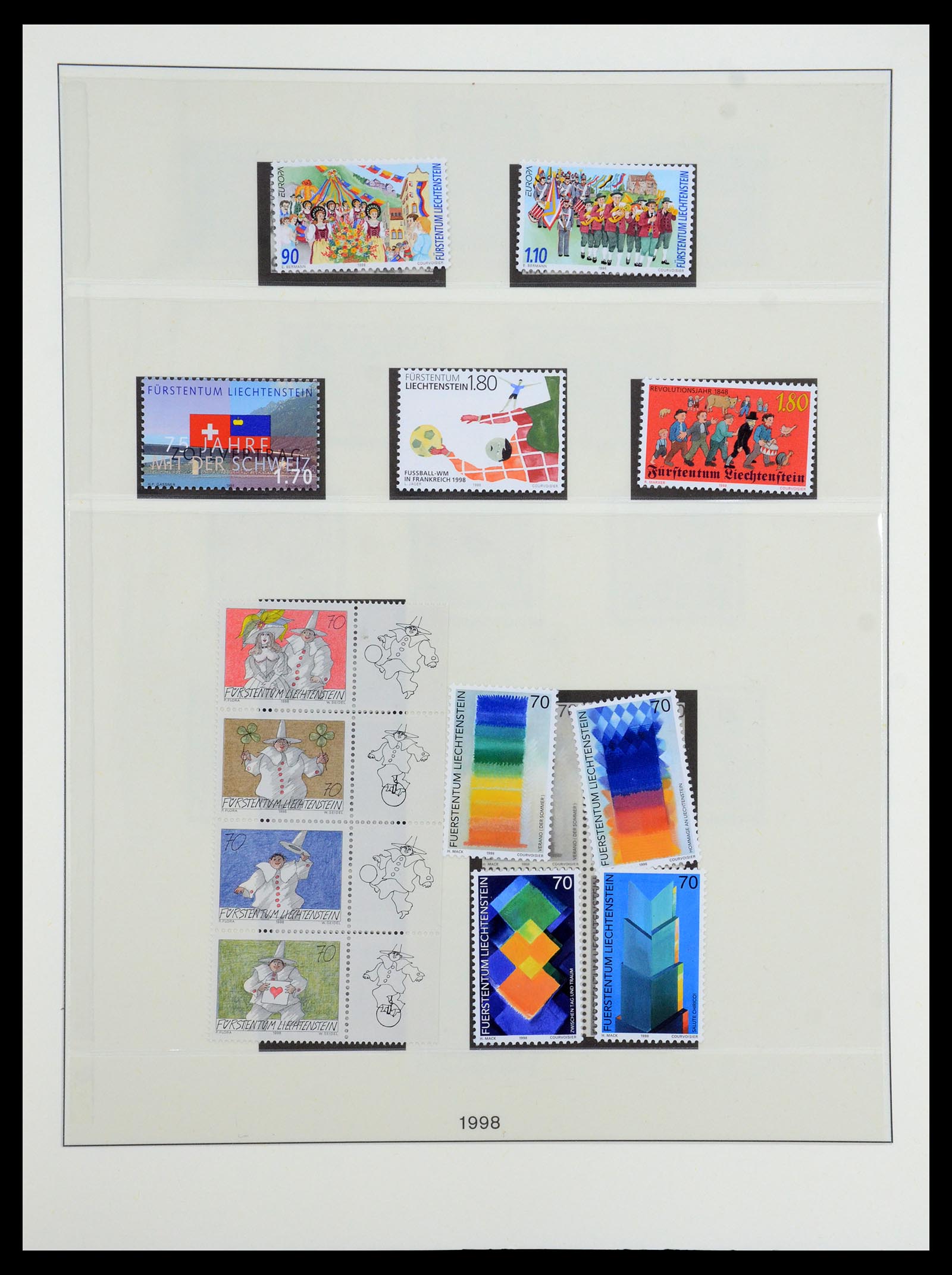 35188 064 - Postzegelverzameling 35188 Liechtenstein 1971-2012.
