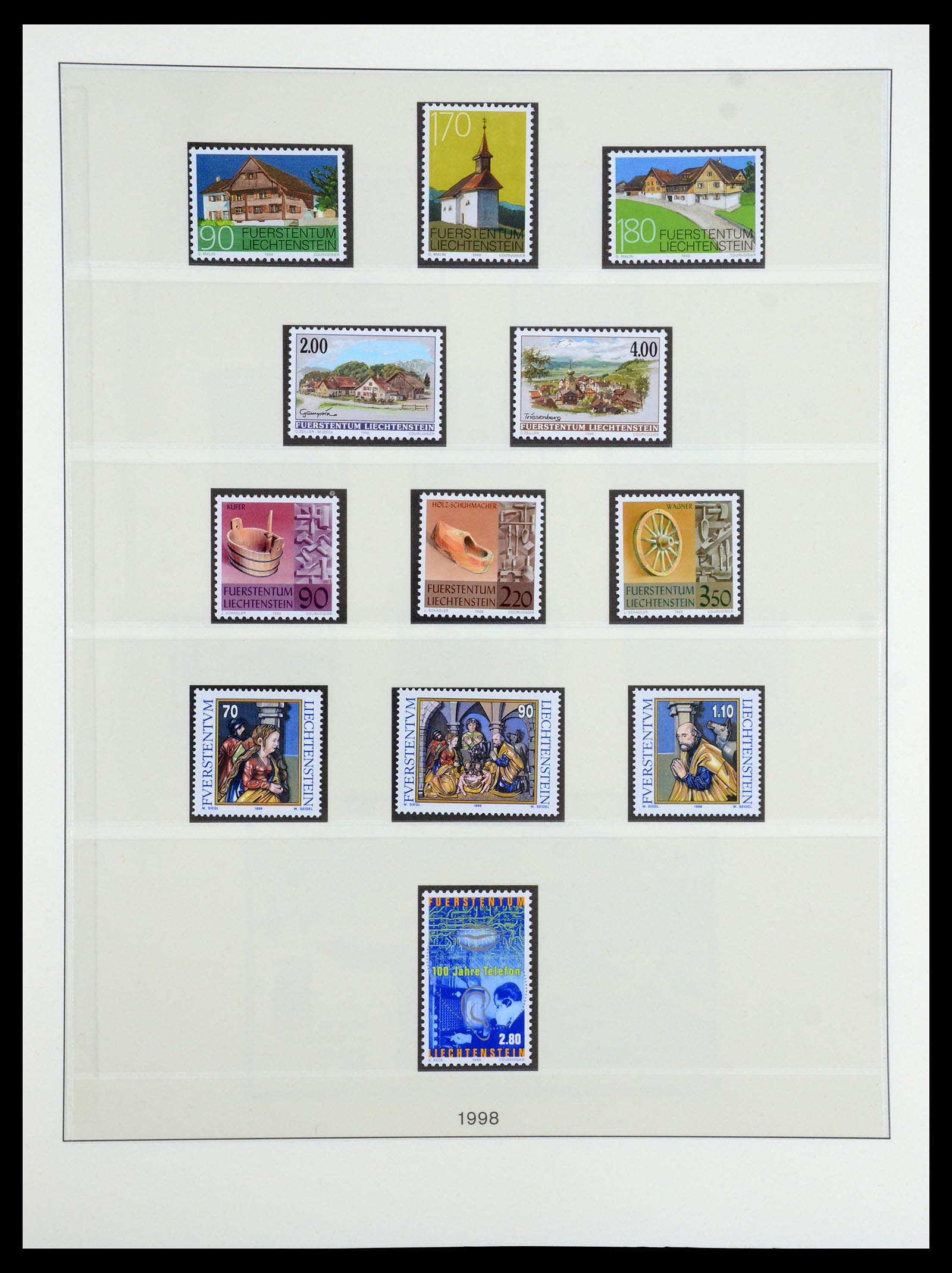 35188 065 - Postzegelverzameling 35188 Liechtenstein 1971-2012.