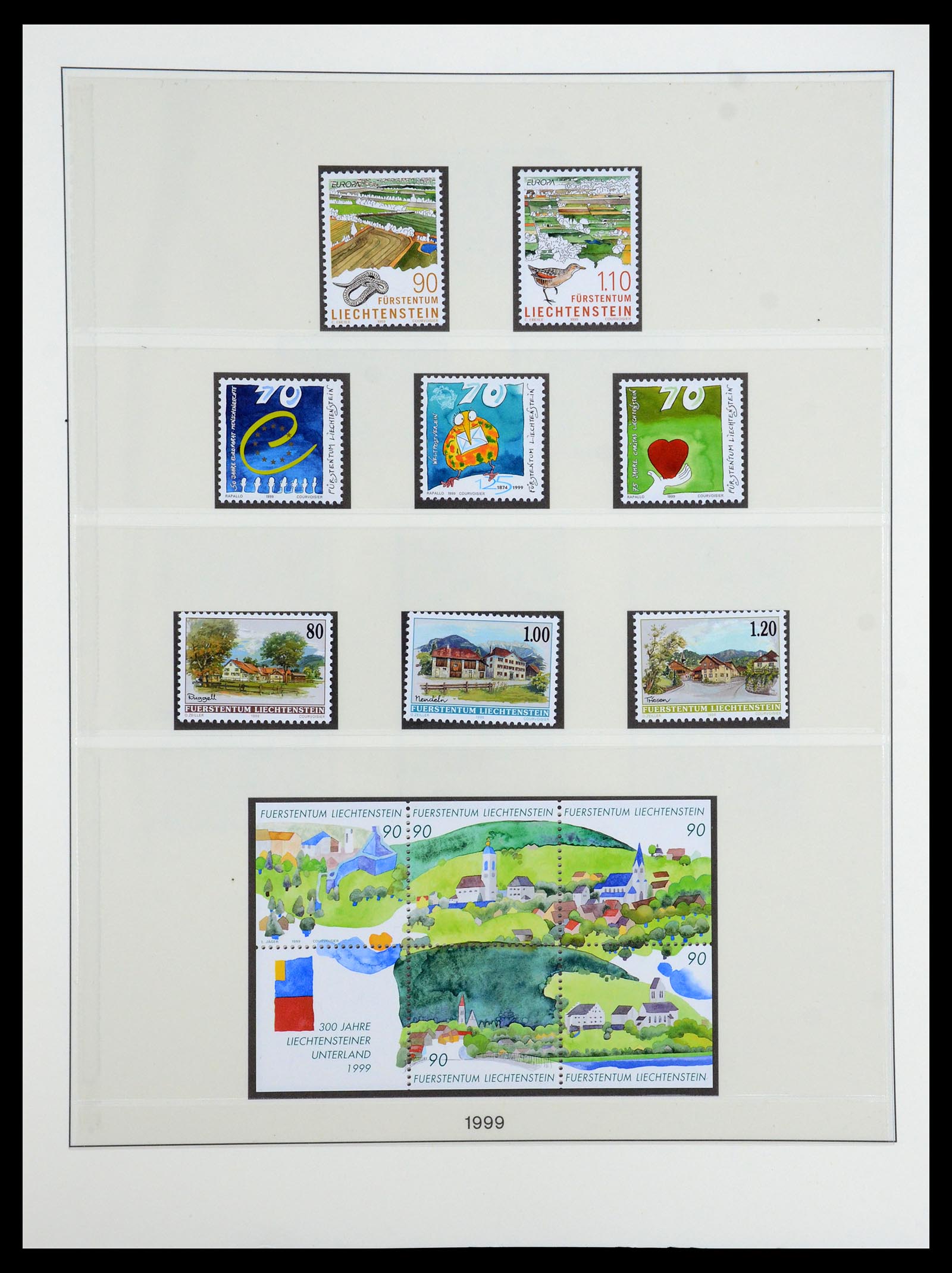 35188 066 - Postzegelverzameling 35188 Liechtenstein 1971-2012.