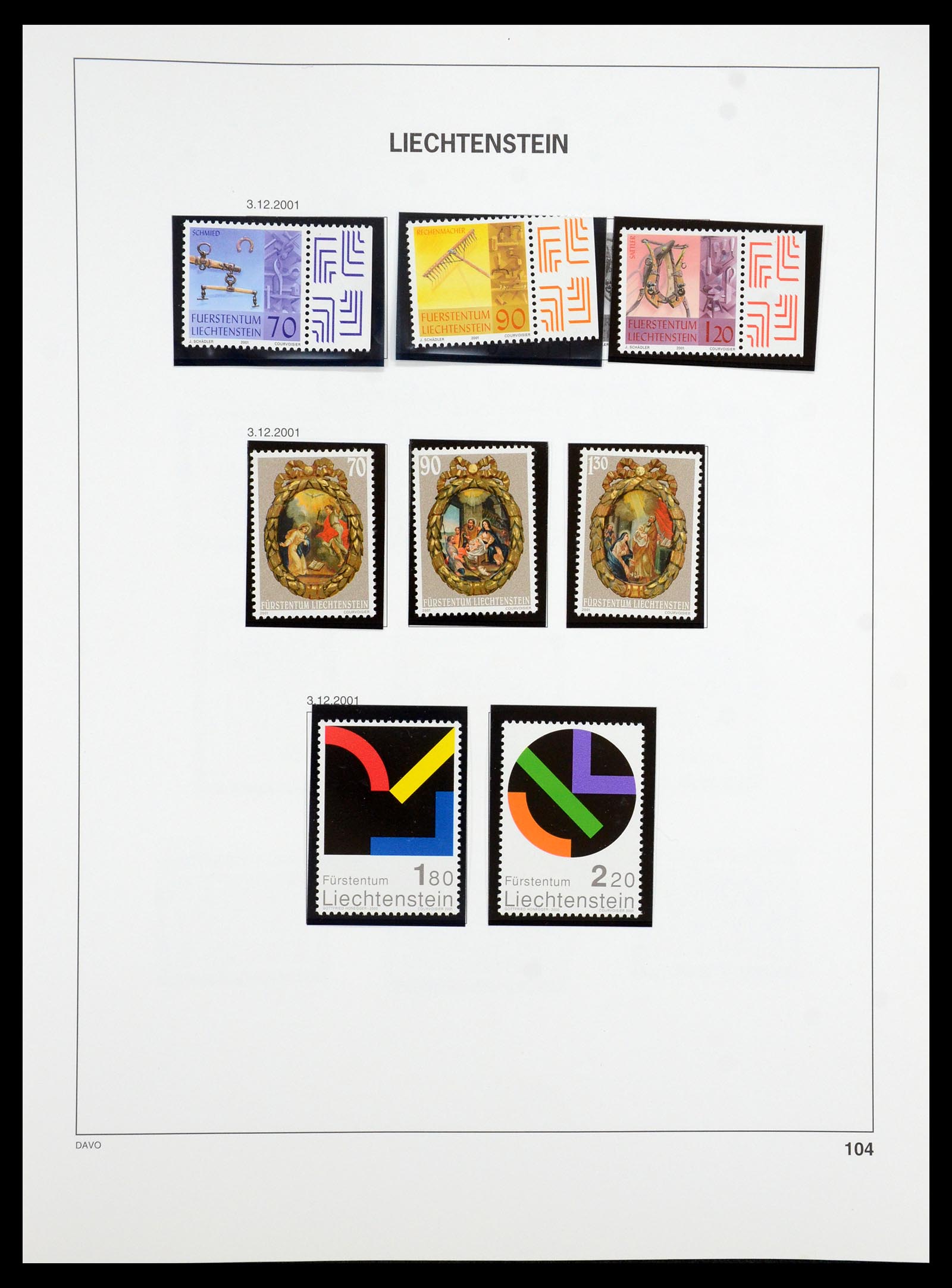35188 075 - Postzegelverzameling 35188 Liechtenstein 1971-2012.
