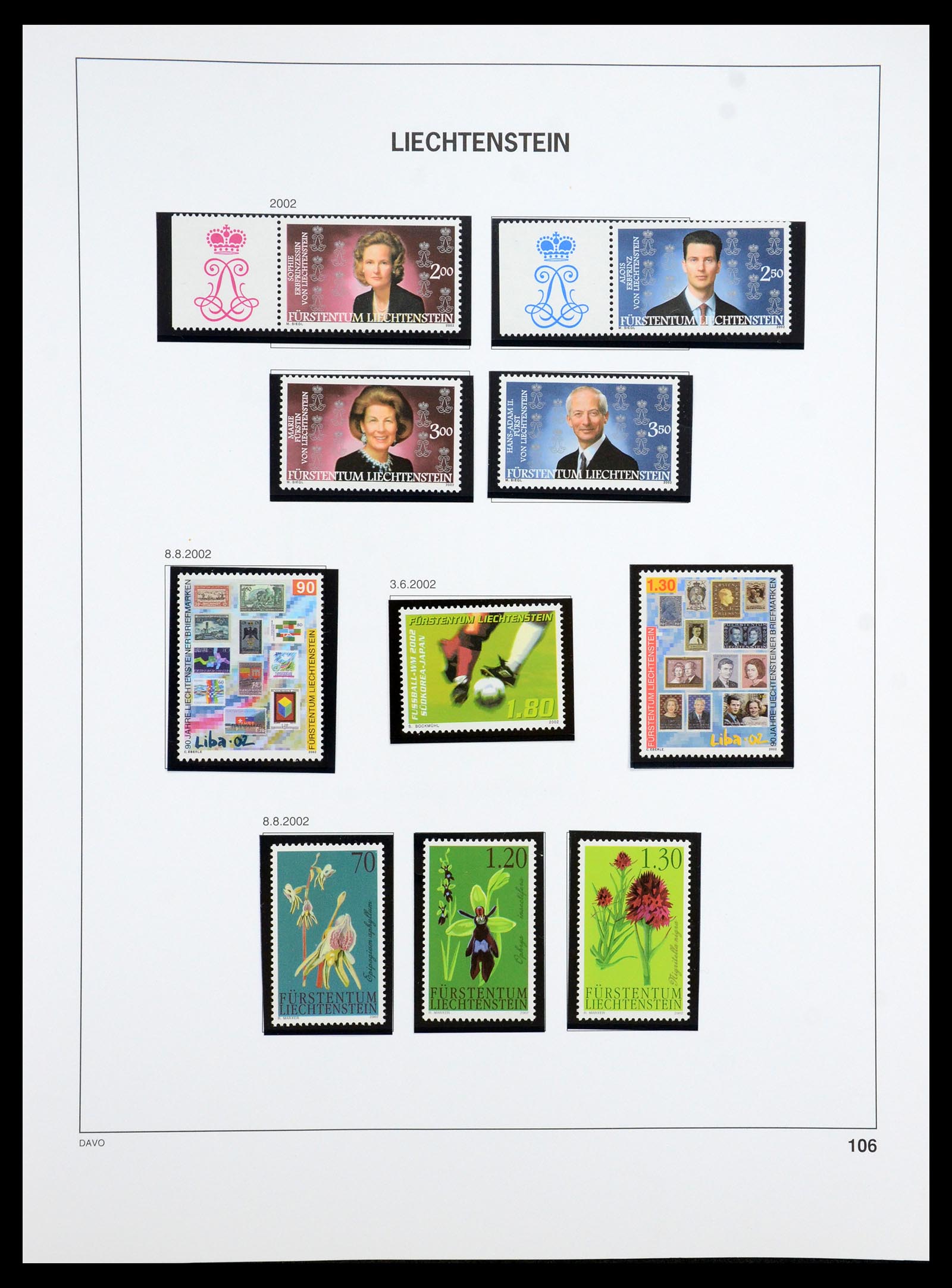 35188 077 - Postzegelverzameling 35188 Liechtenstein 1971-2012.