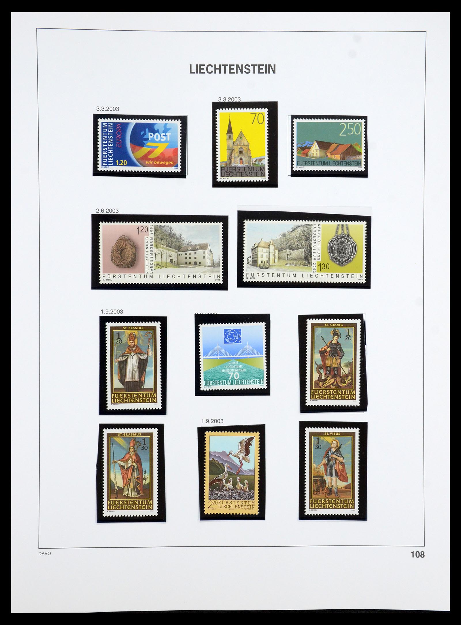 35188 079 - Postzegelverzameling 35188 Liechtenstein 1971-2012.