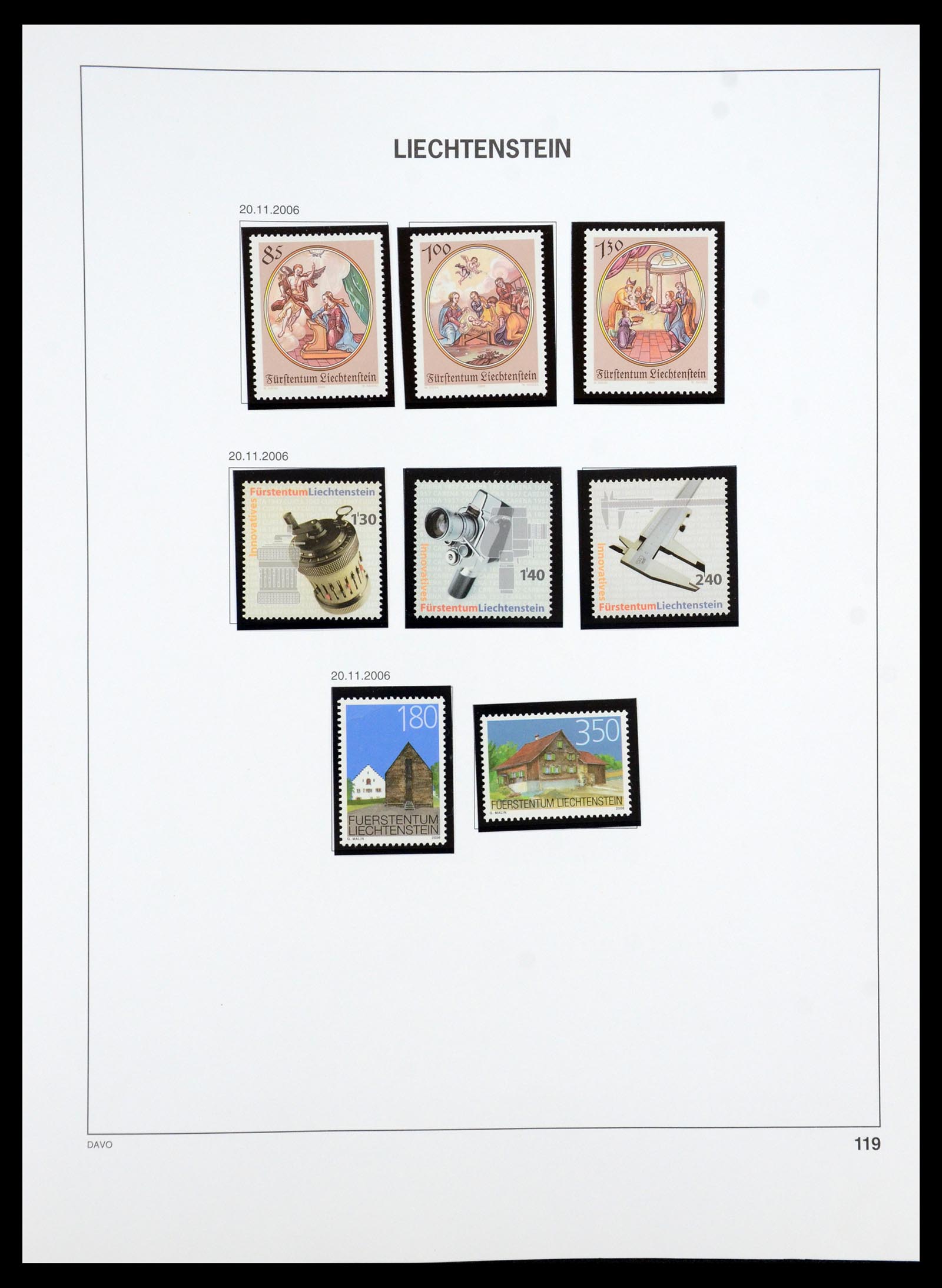 35188 090 - Stamp Collection 35188 Liechtenstein 1971-2012.