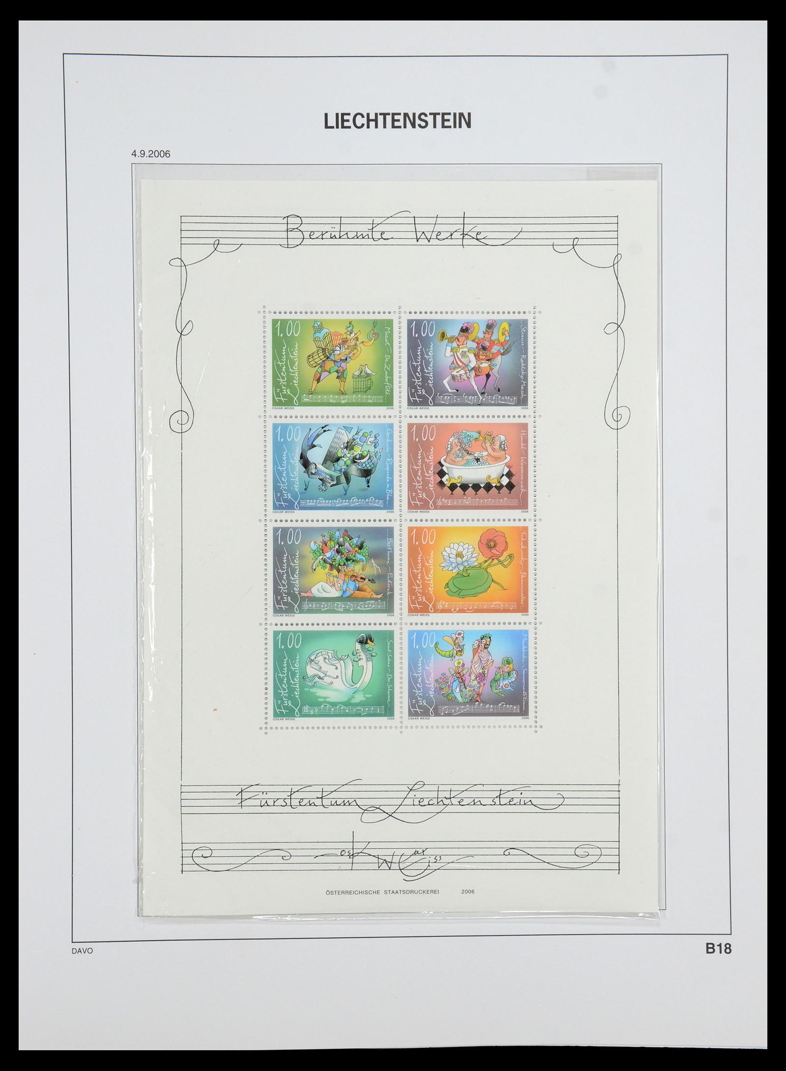 35188 091 - Postzegelverzameling 35188 Liechtenstein 1971-2012.