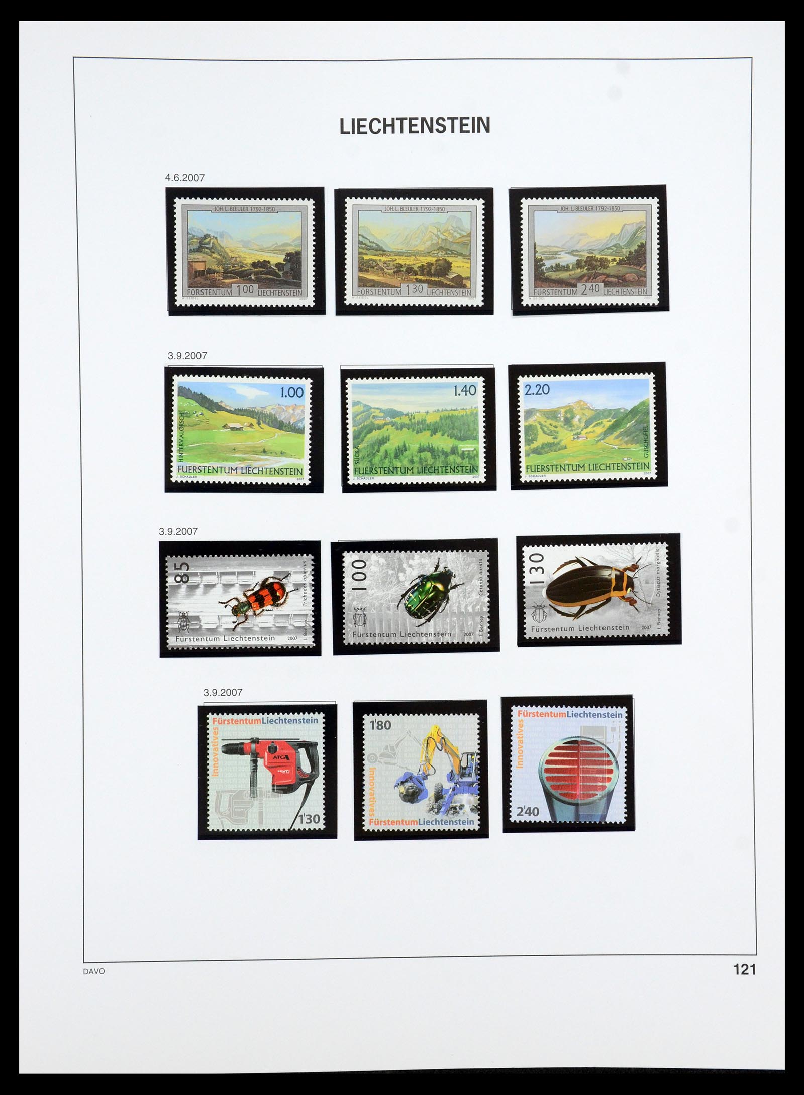 35188 093 - Stamp Collection 35188 Liechtenstein 1971-2012.