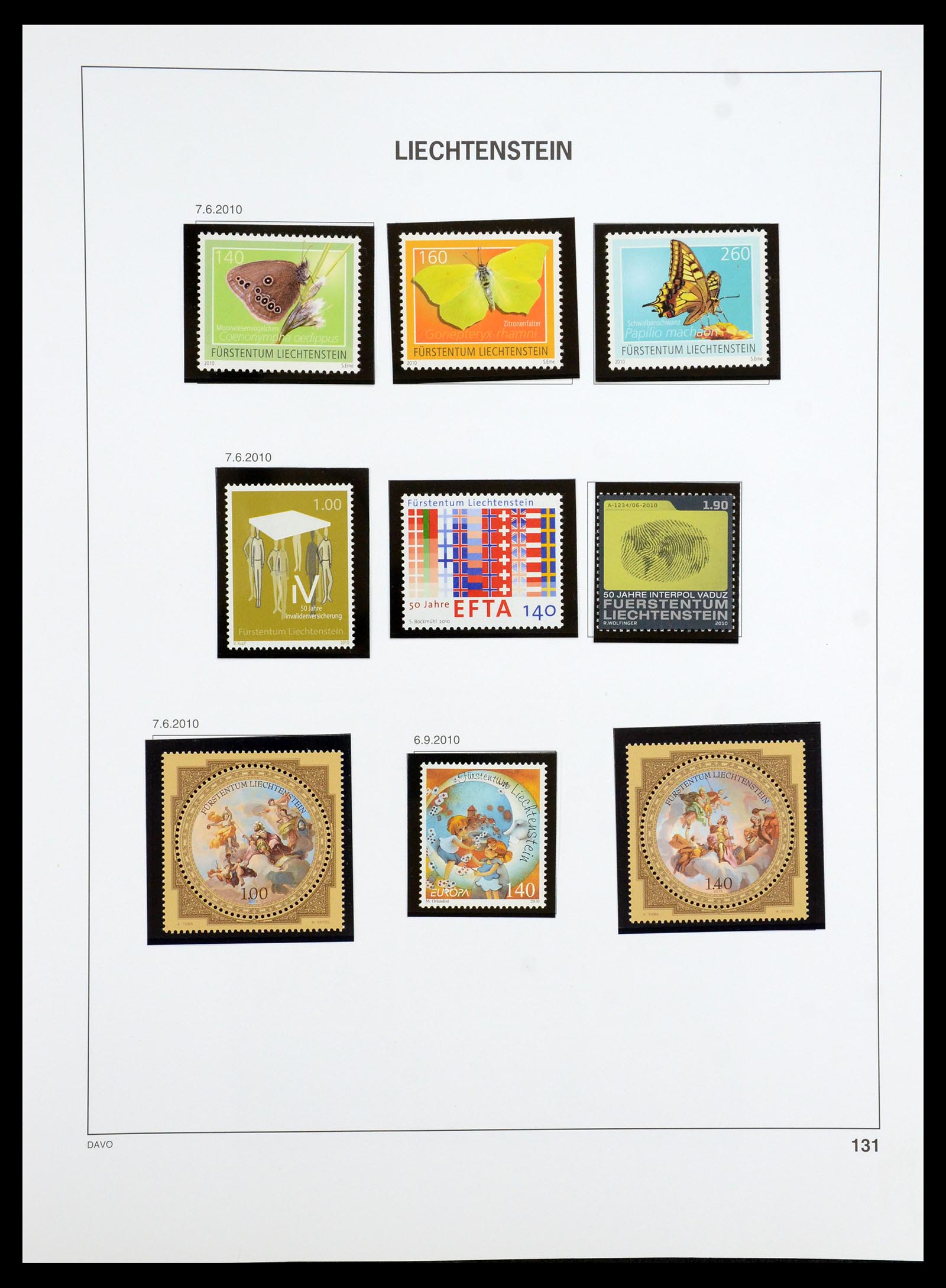 35188 105 - Stamp Collection 35188 Liechtenstein 1971-2012.