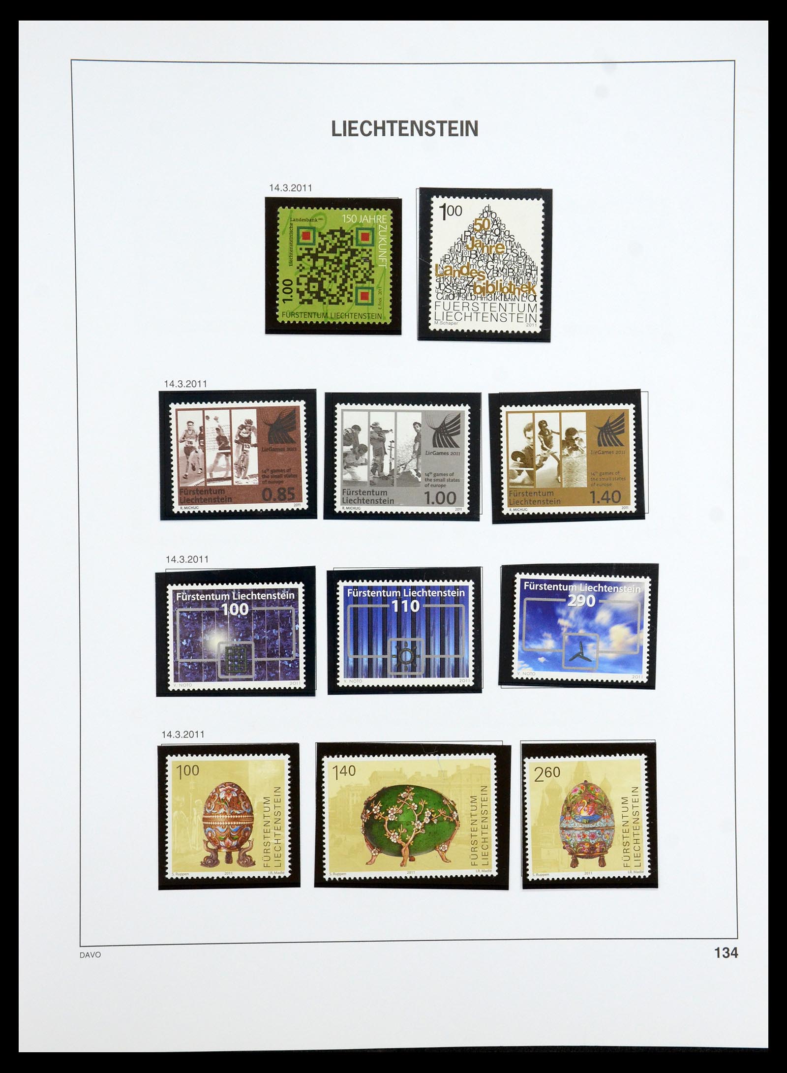 35188 108 - Stamp Collection 35188 Liechtenstein 1971-2012.