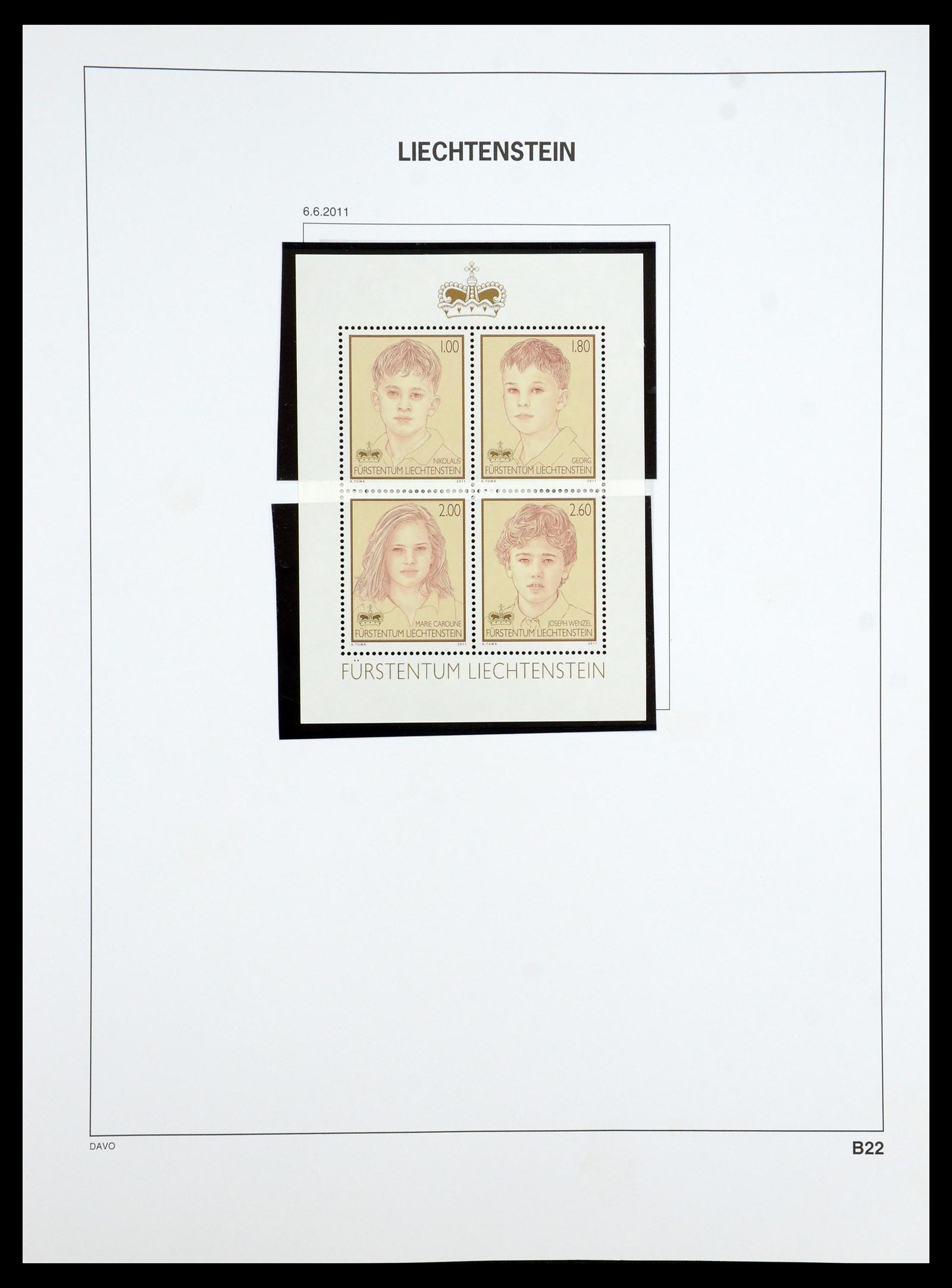 35188 112 - Postzegelverzameling 35188 Liechtenstein 1971-2012.