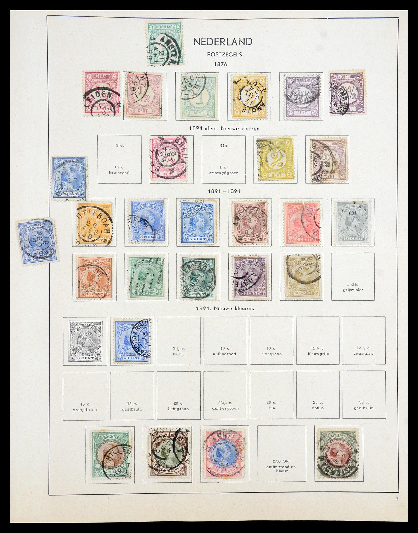 35194 002 - Postzegelverzameling 35194 Nederland en overzeese gebiedsdelen 1852-1