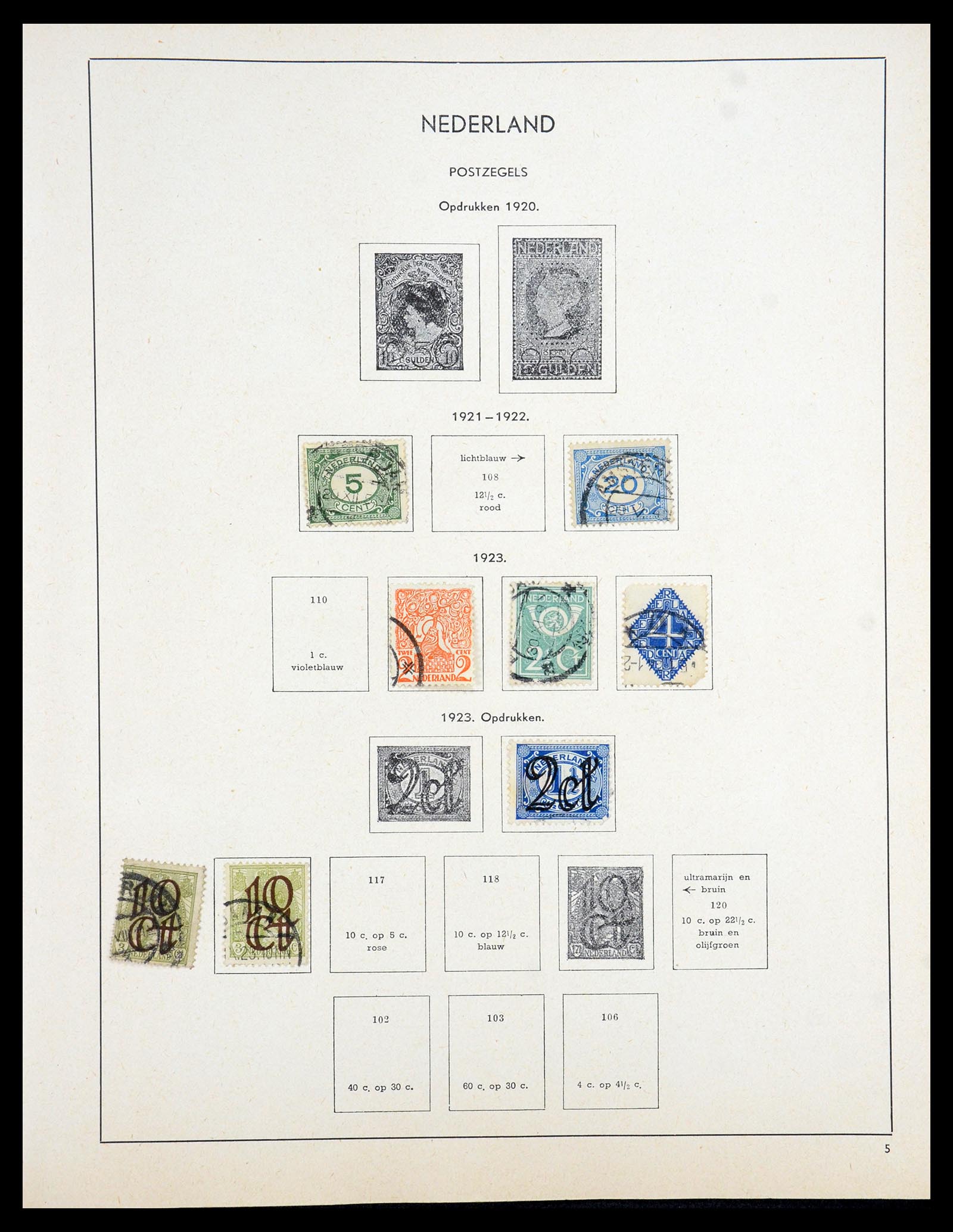 35194 010 - Postzegelverzameling 35194 Nederland en overzeese gebiedsdelen 1852-1