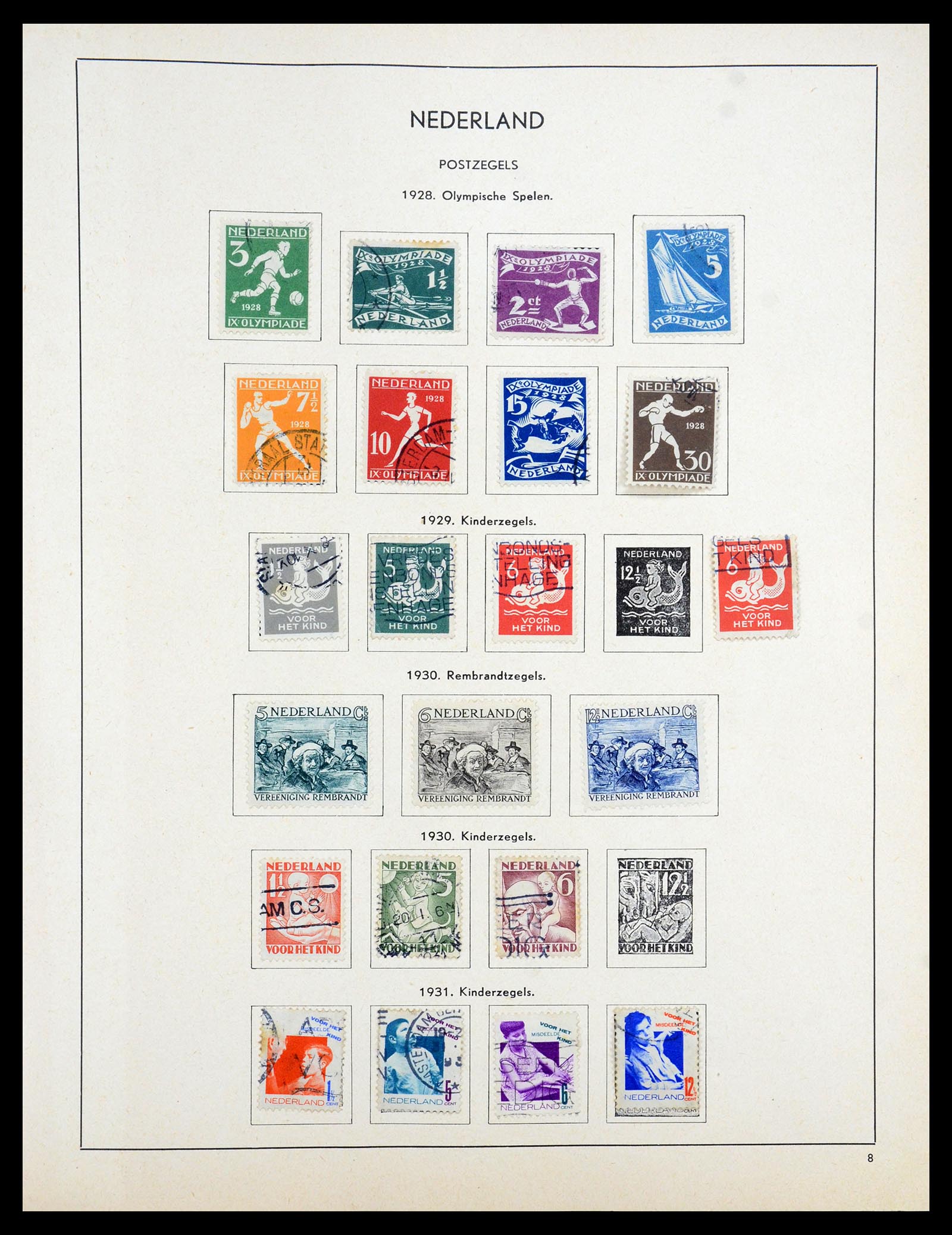 35194 013 - Postzegelverzameling 35194 Nederland en overzeese gebiedsdelen 1852-1