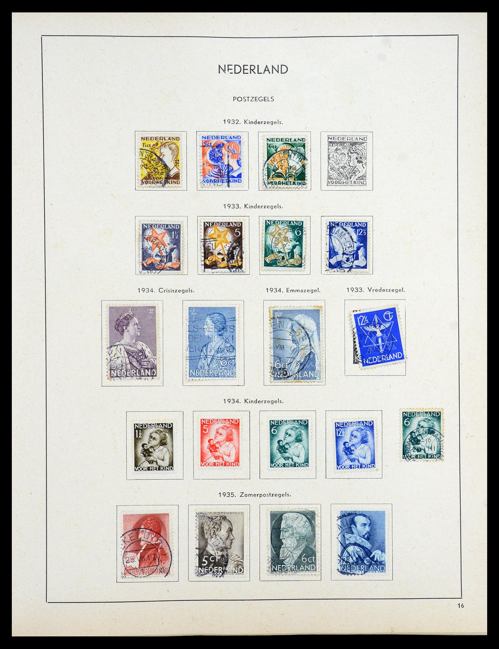 35194 024 - Postzegelverzameling 35194 Nederland en overzeese gebiedsdelen 1852-1