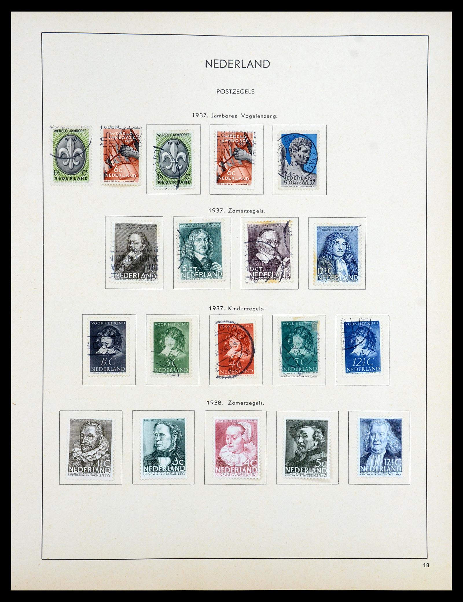 35194 027 - Stamp Collection 35194 Netherlands and Dutch territories 1852-1969.