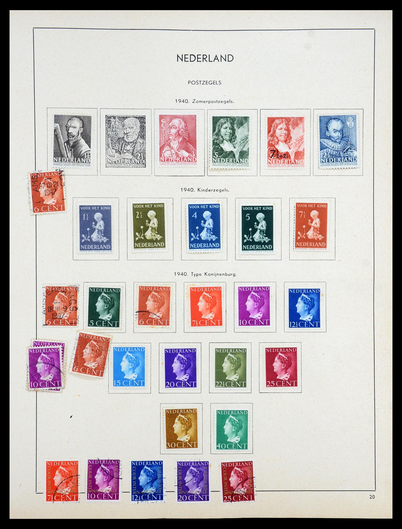 35194 030 - Postzegelverzameling 35194 Nederland en overzeese gebiedsdelen 1852-1