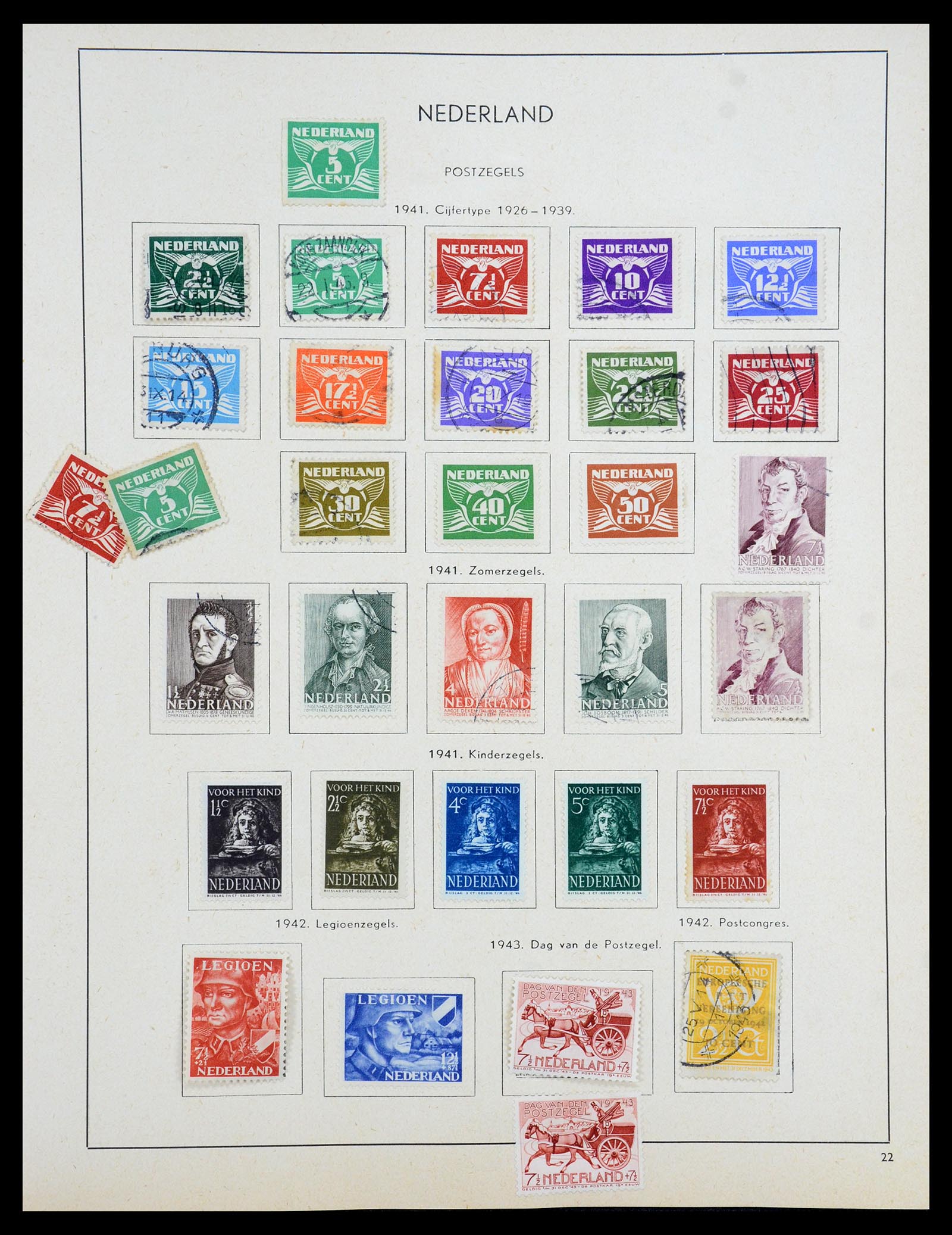 35194 034 - Stamp Collection 35194 Netherlands and Dutch territories 1852-1969.