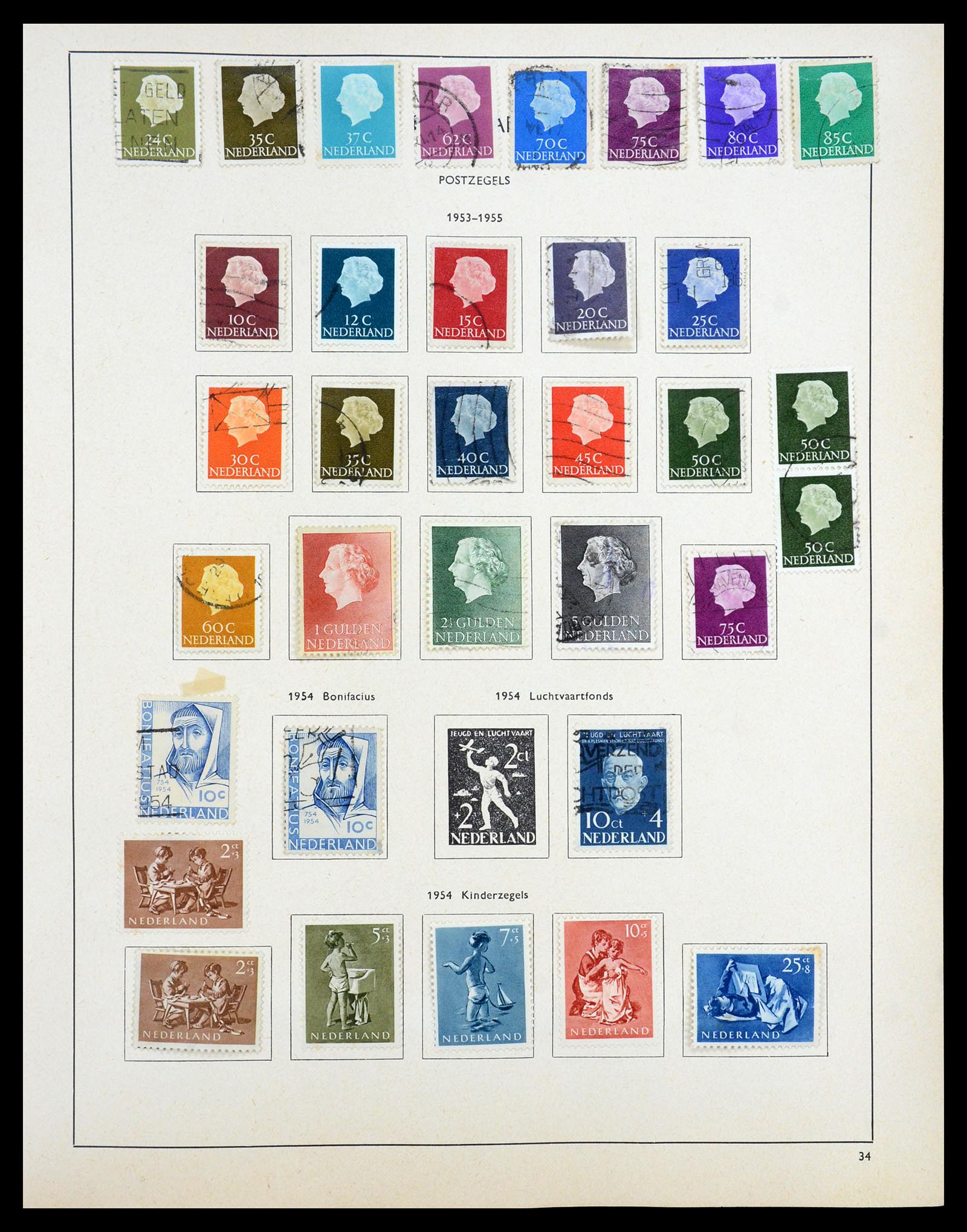 35194 050 - Postzegelverzameling 35194 Nederland en overzeese gebiedsdelen 1852-1