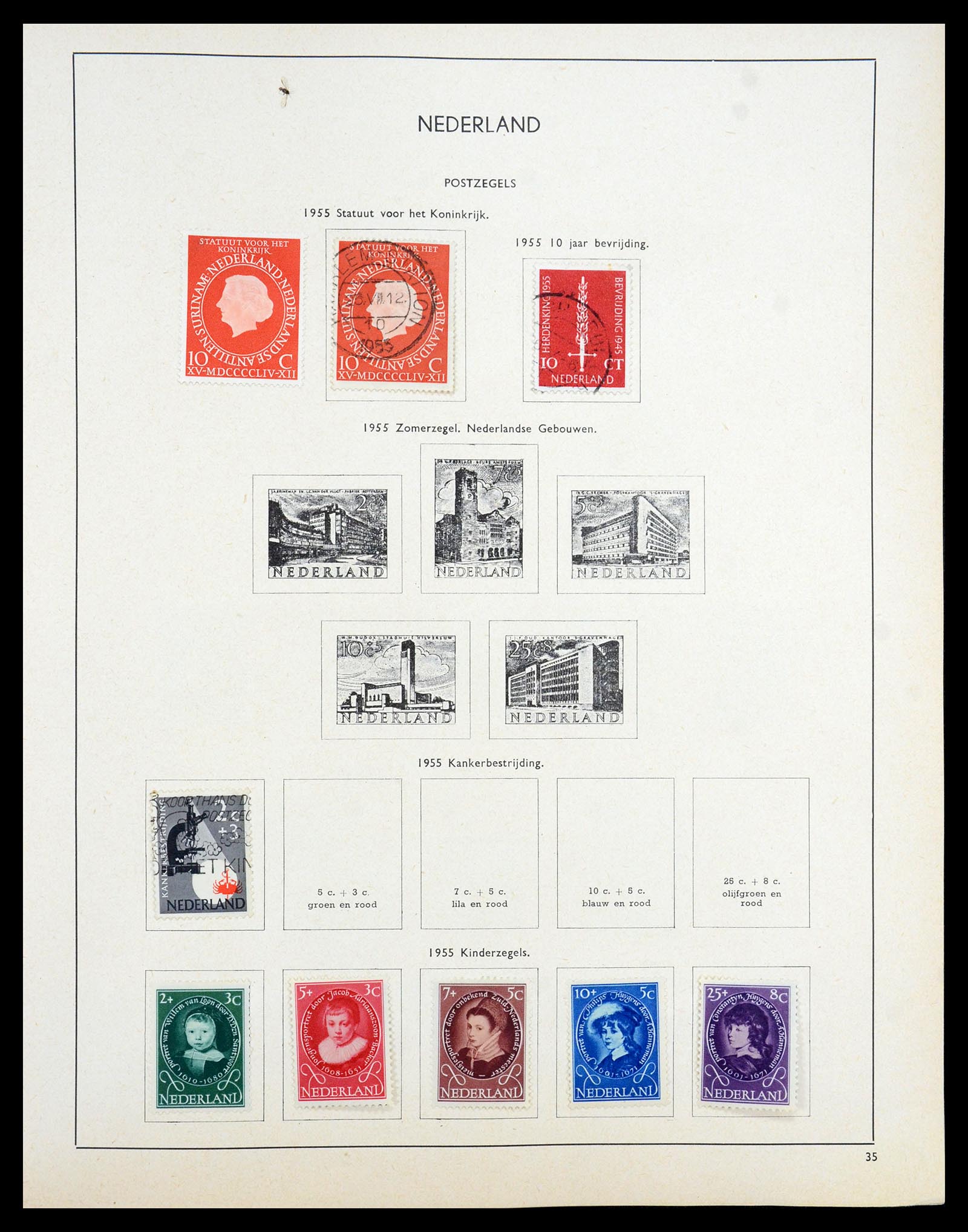 35194 051 - Stamp Collection 35194 Netherlands and Dutch territories 1852-1969.