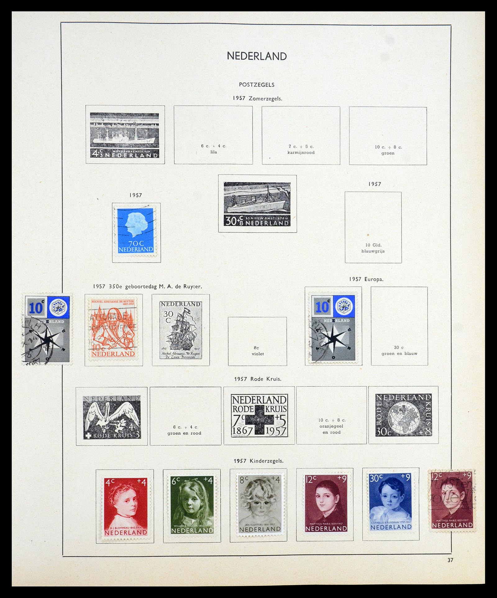 35194 053 - Postzegelverzameling 35194 Nederland en overzeese gebiedsdelen 1852-1