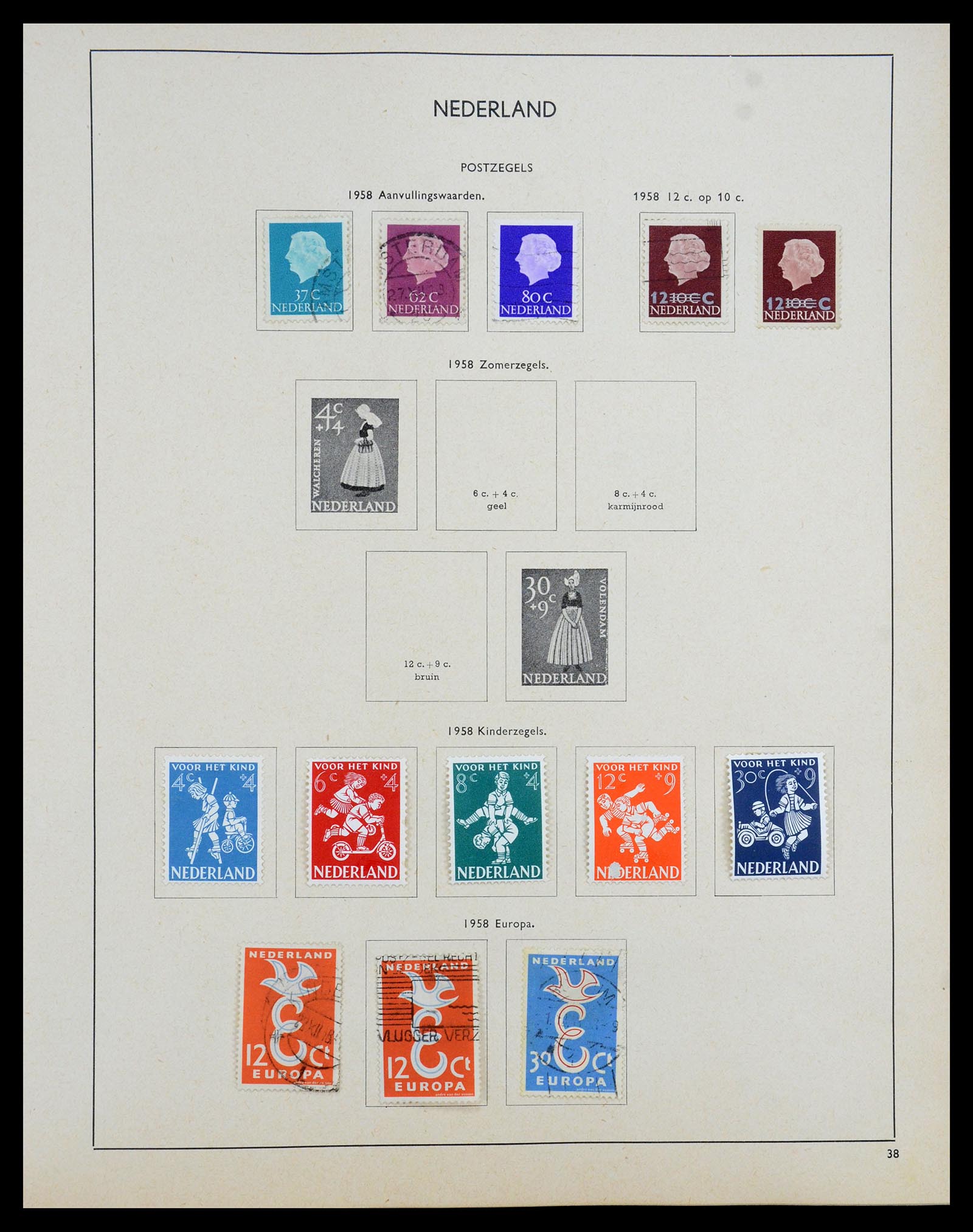 35194 054 - Postzegelverzameling 35194 Nederland en overzeese gebiedsdelen 1852-1