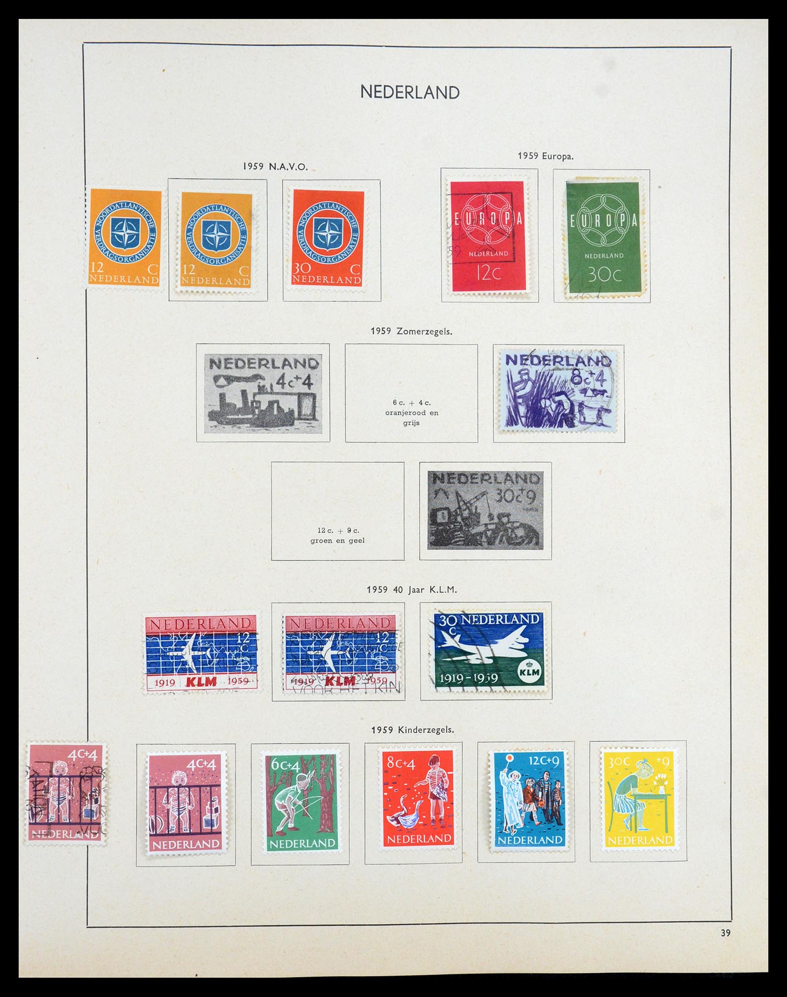 35194 055 - Postzegelverzameling 35194 Nederland en overzeese gebiedsdelen 1852-1