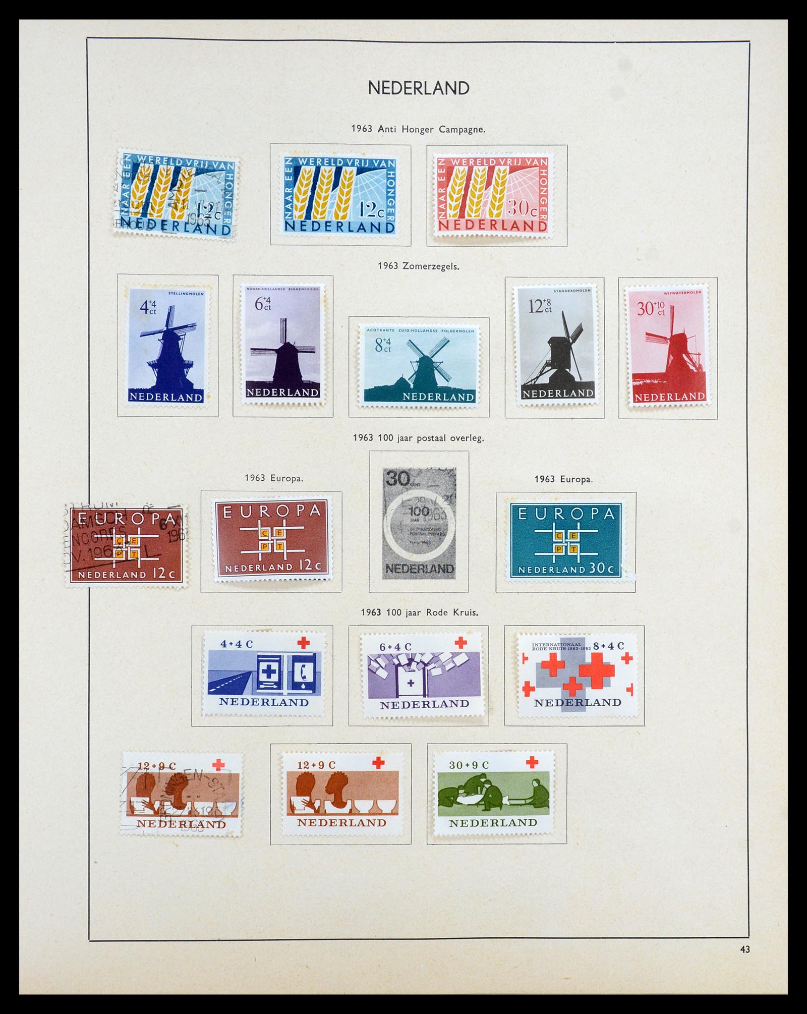 35194 060 - Postzegelverzameling 35194 Nederland en overzeese gebiedsdelen 1852-1